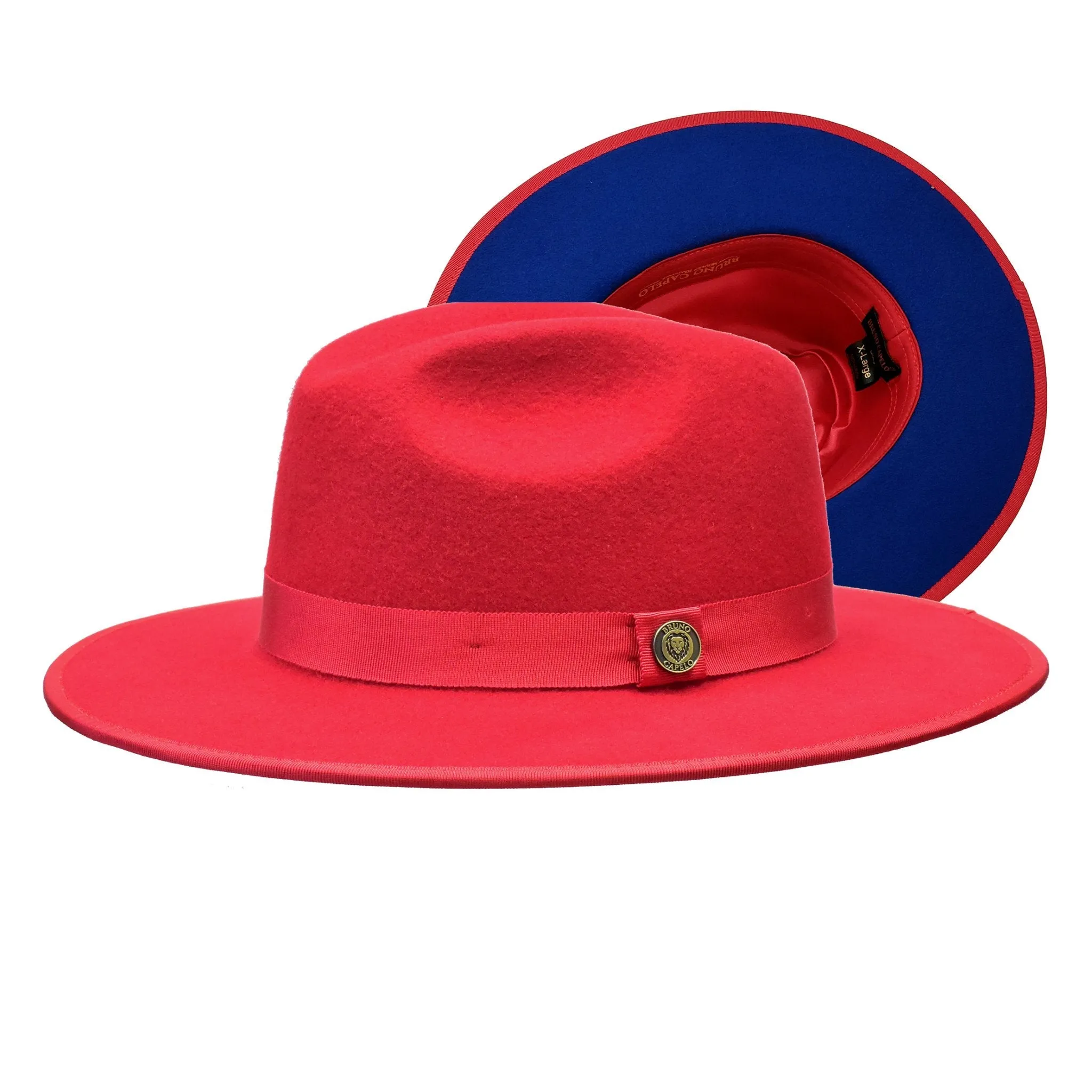 Bruno Capelo Monarch Color Bottom Wide Brim Wool Fedora Accessories_Bruno Capelo_Hats