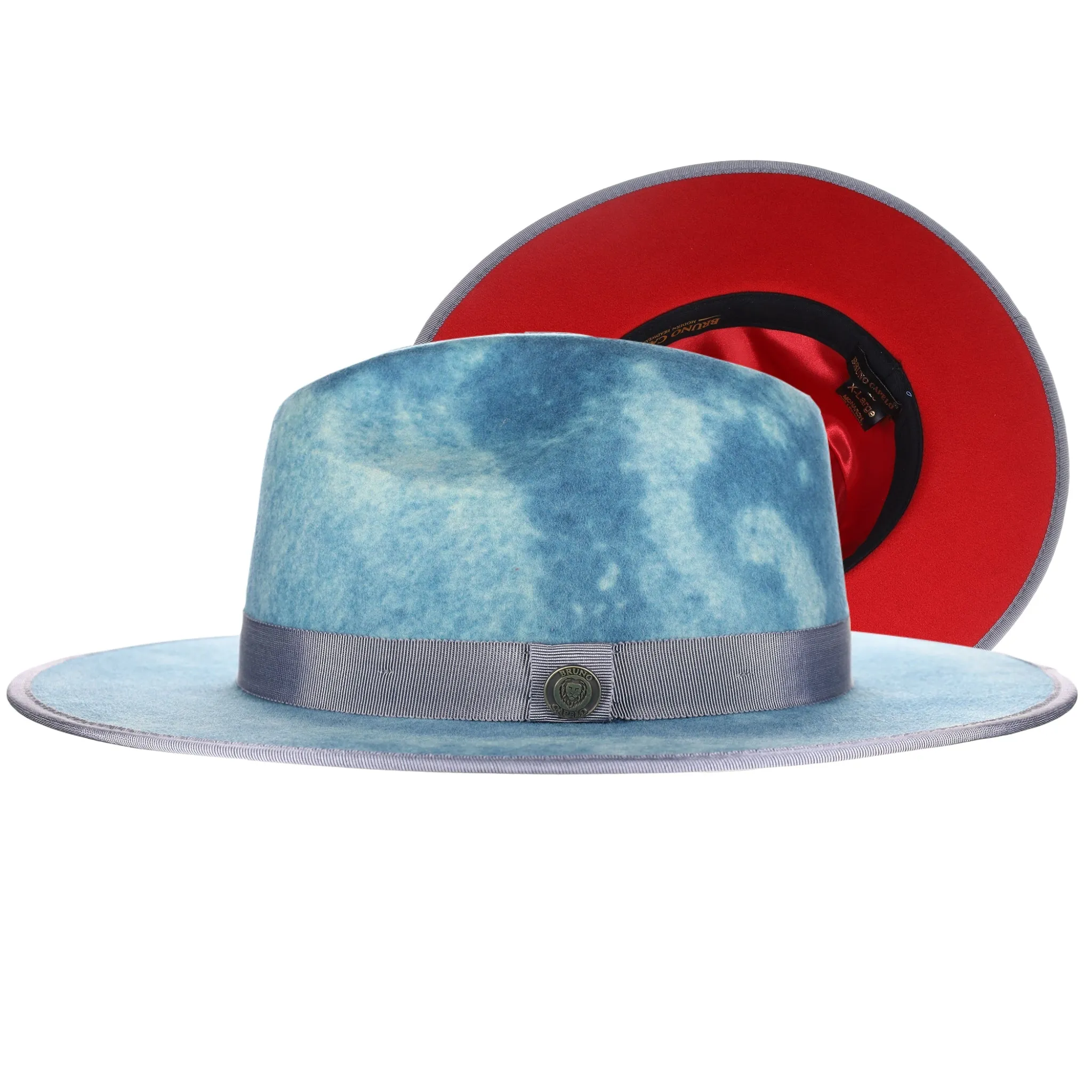 Bruno Capelo Monarch Red Bottom Wide Brim Wool Fedora Accessories_Bruno Capelo_Hats