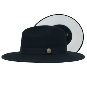 Bruno Capelo Monarch White Bottom Wide Brim Wool Fedora Accessories_Bruno Capelo_Hats