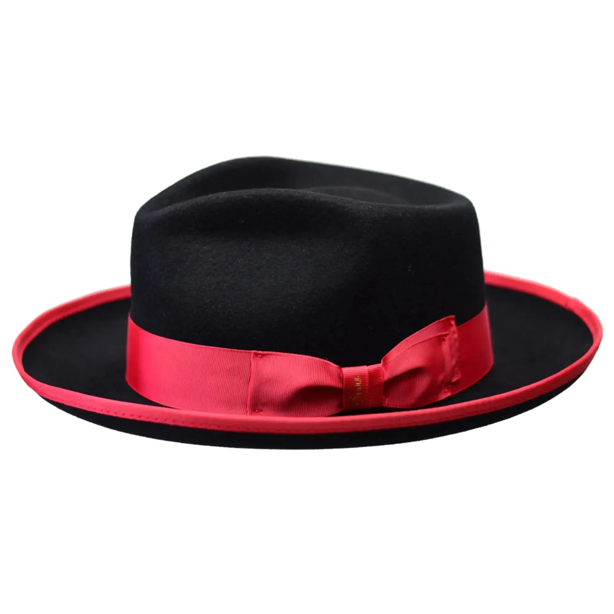 Bruno Capelo Night Hawk Wool Teardrop Crown Fedora Accessories_Bruno Capelo_Hats
