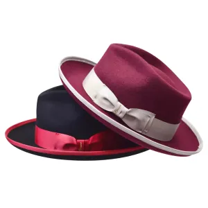 Bruno Capelo Night Hawk Wool Teardrop Crown Fedora Accessories_Bruno Capelo_Hats