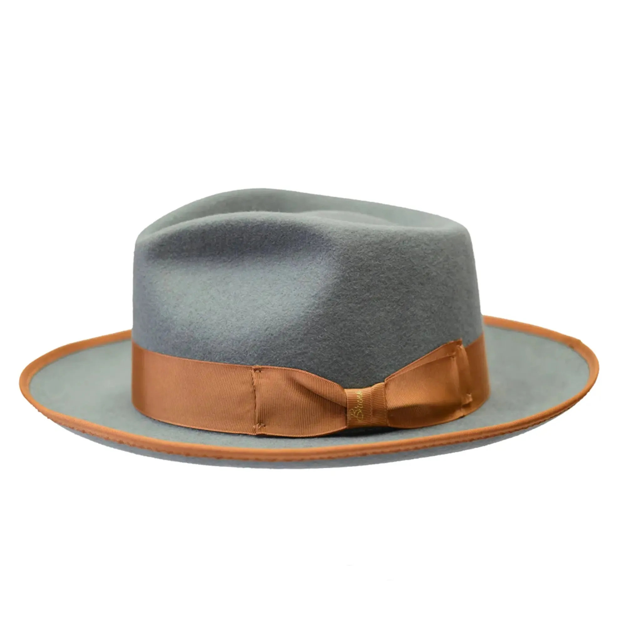 Bruno Capelo Night Hawk Wool Teardrop Crown Fedora Accessories_Bruno Capelo_Hats