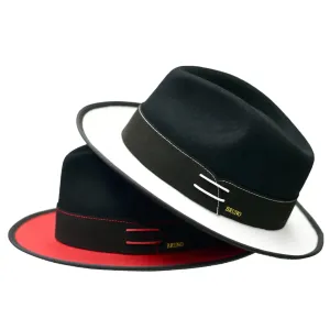 Bruno Capelo Outcast 2-Tone Wool Fedora Accessories_Bruno Capelo_Hats