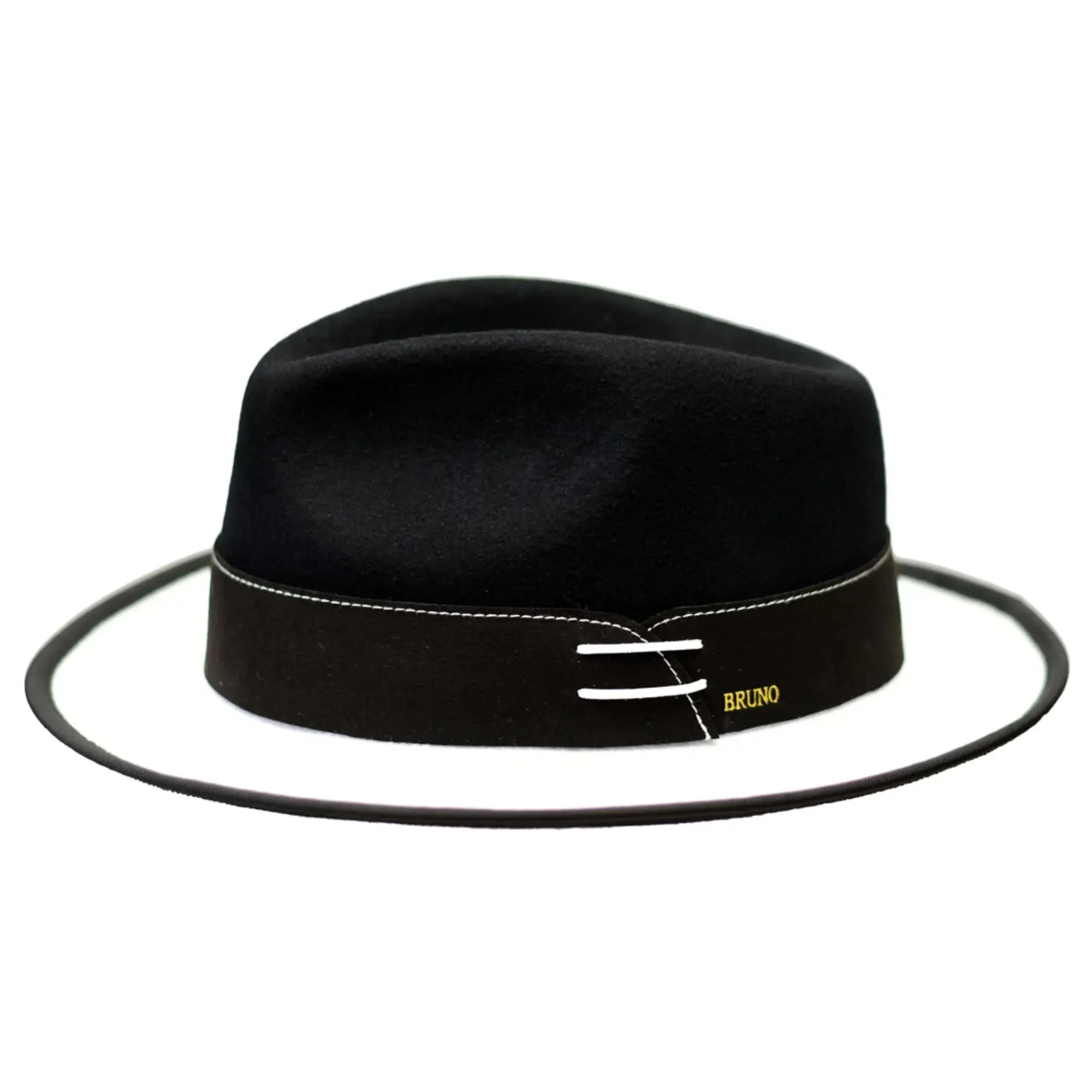 Bruno Capelo Outcast 2-Tone Wool Fedora Accessories_Bruno Capelo_Hats