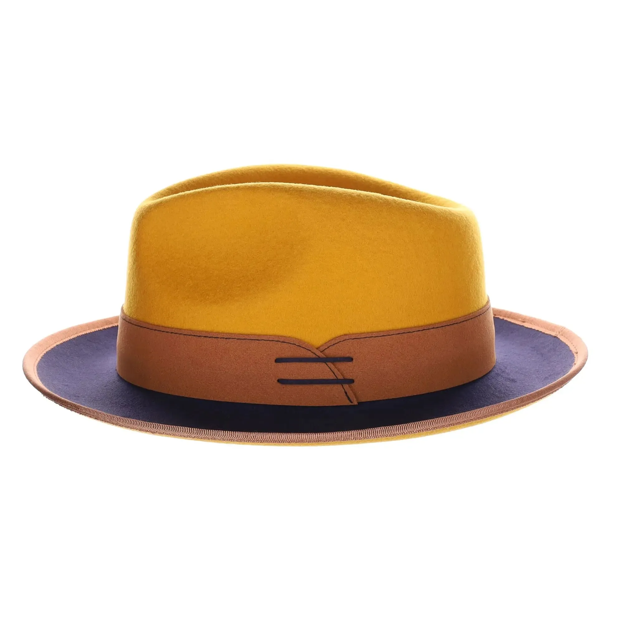 Bruno Capelo Outcast 2-Tone Wool Fedora Accessories_Bruno Capelo_Hats