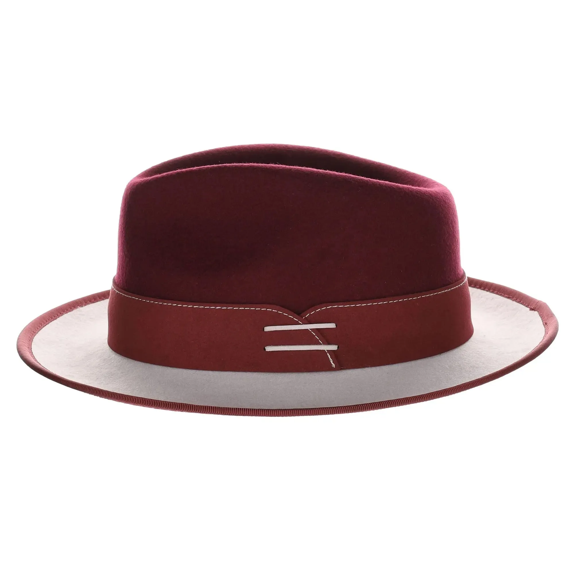 Bruno Capelo Outcast 2-Tone Wool Fedora Accessories_Bruno Capelo_Hats