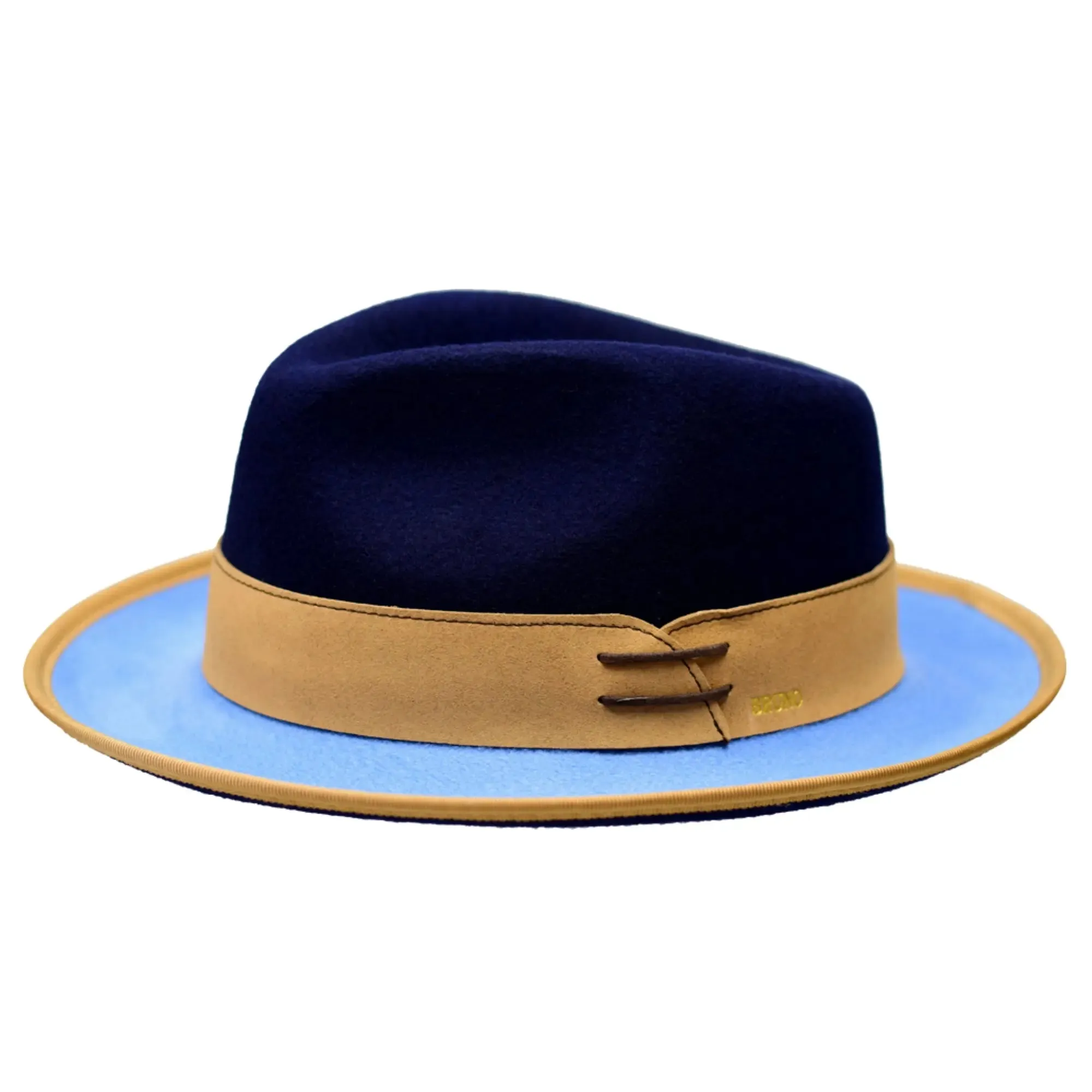 Bruno Capelo Outcast 2-Tone Wool Fedora Accessories_Bruno Capelo_Hats