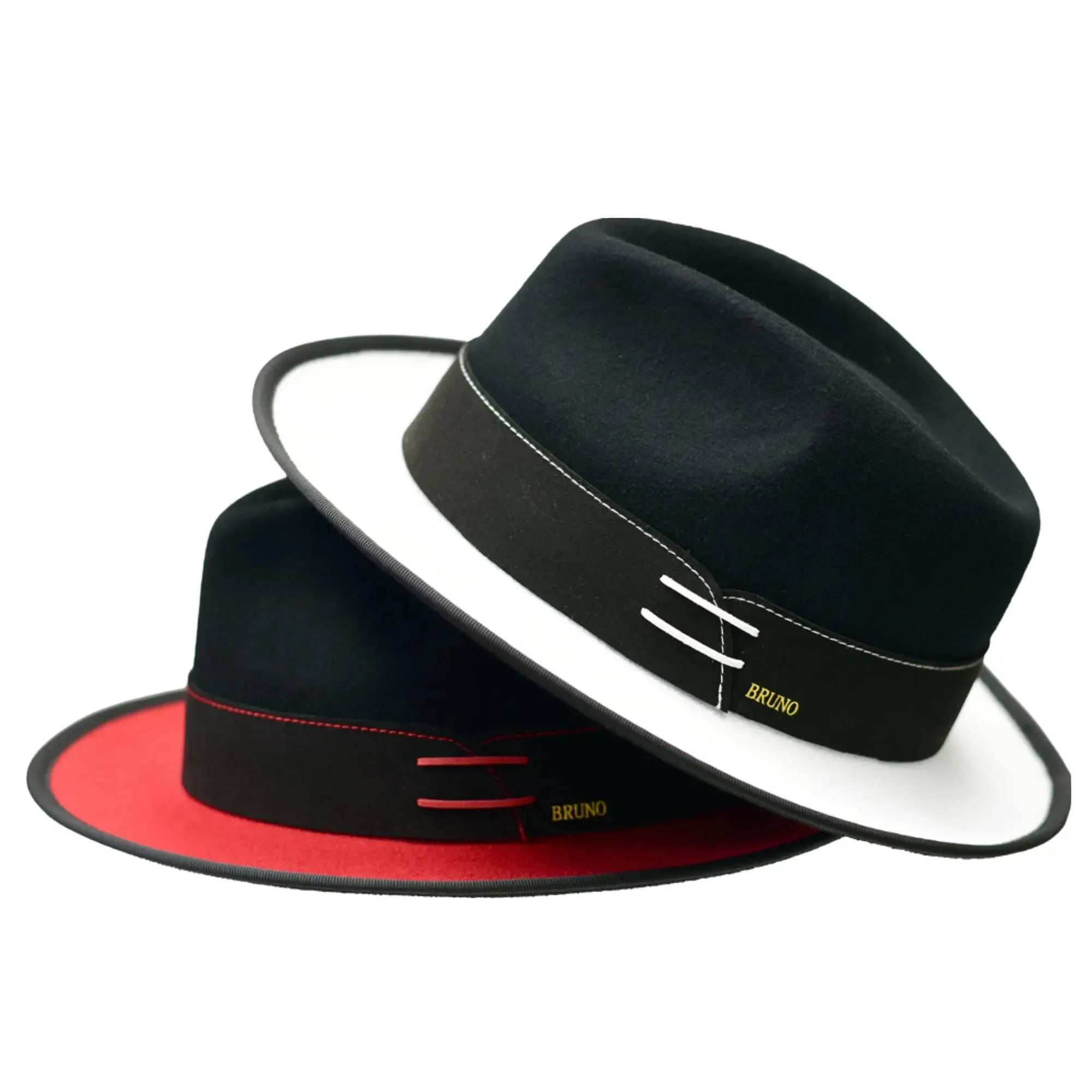 Bruno Capelo Outcast 2-Tone Wool Fedora Accessories_Bruno Capelo_Hats