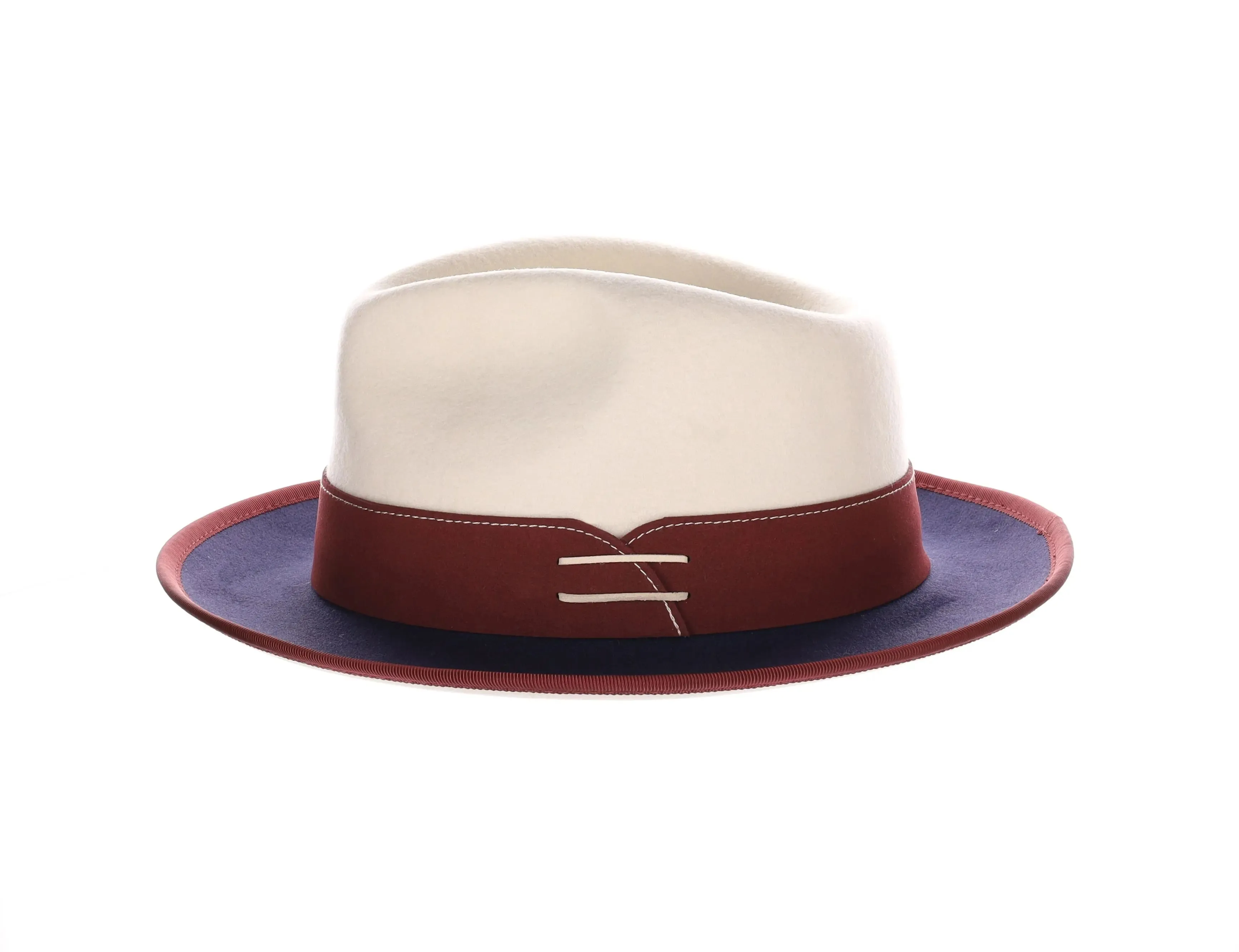 Bruno Capelo Outcast 2-Tone Wool Fedora Accessories_Bruno Capelo_Hats