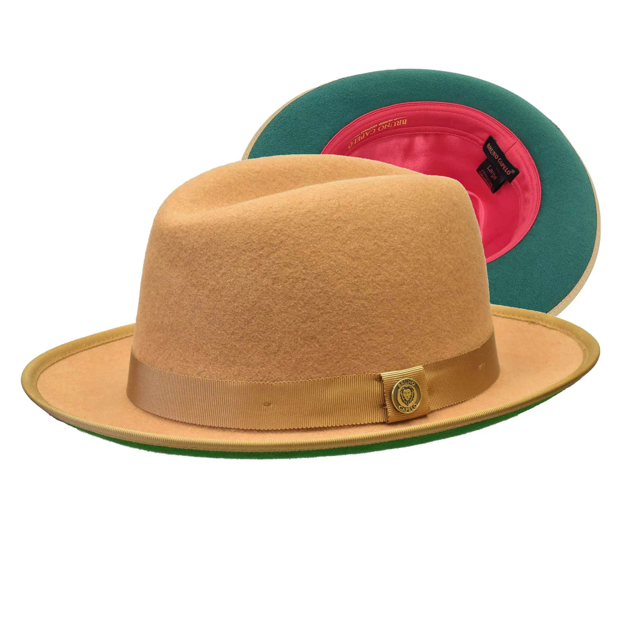 Bruno Capelo Princeton Color Bottom Center Dent Wool Fedora Accessories_Bruno Capelo_Hats