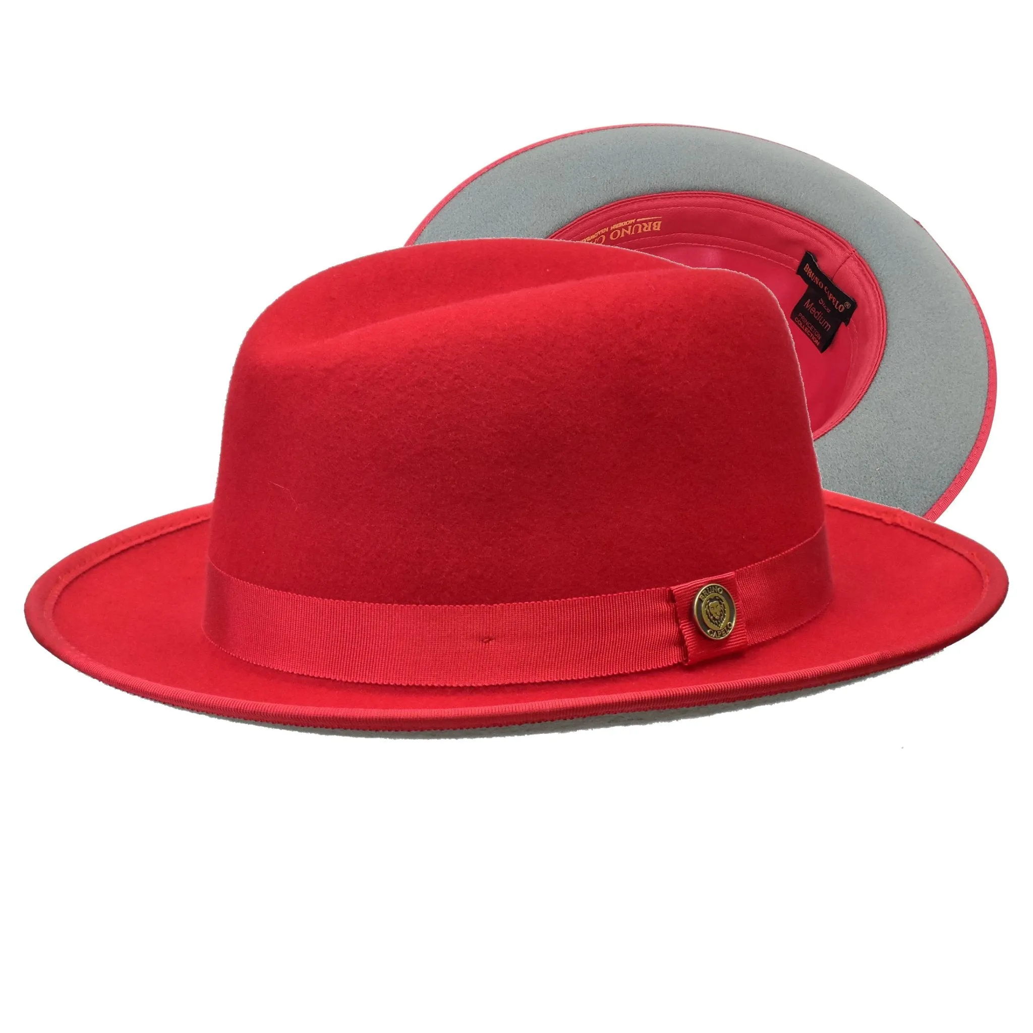 Bruno Capelo Princeton Color Bottom Center Dent Wool Fedora Accessories_Bruno Capelo_Hats