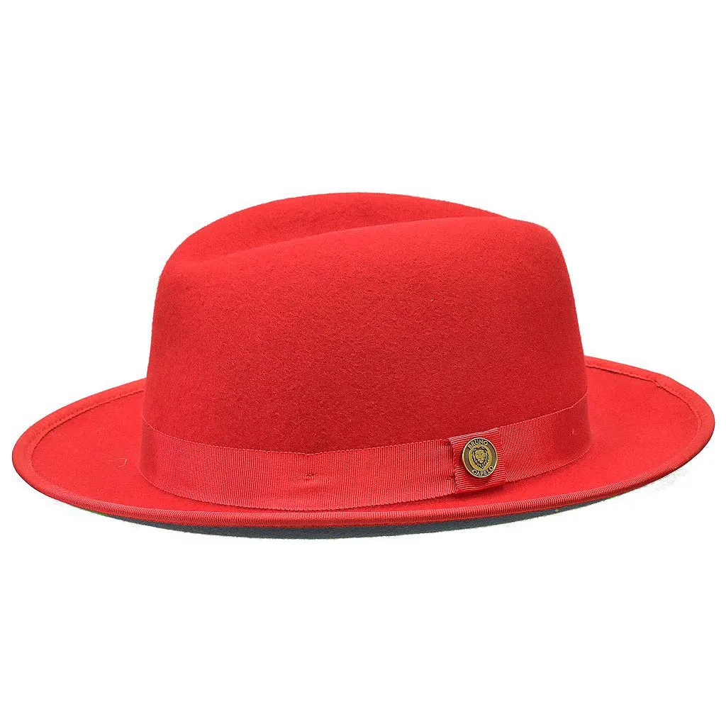 Bruno Capelo Princeton Color Bottom Center Dent Wool Fedora Accessories_Bruno Capelo_Hats