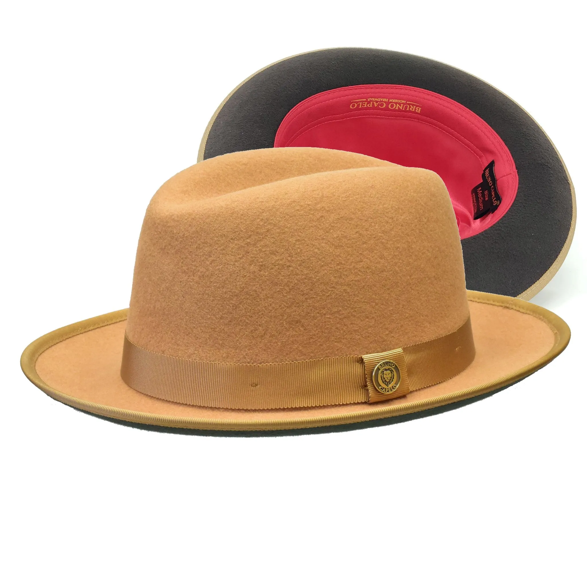 Bruno Capelo Princeton Color Bottom Center Dent Wool Fedora Accessories_Bruno Capelo_Hats