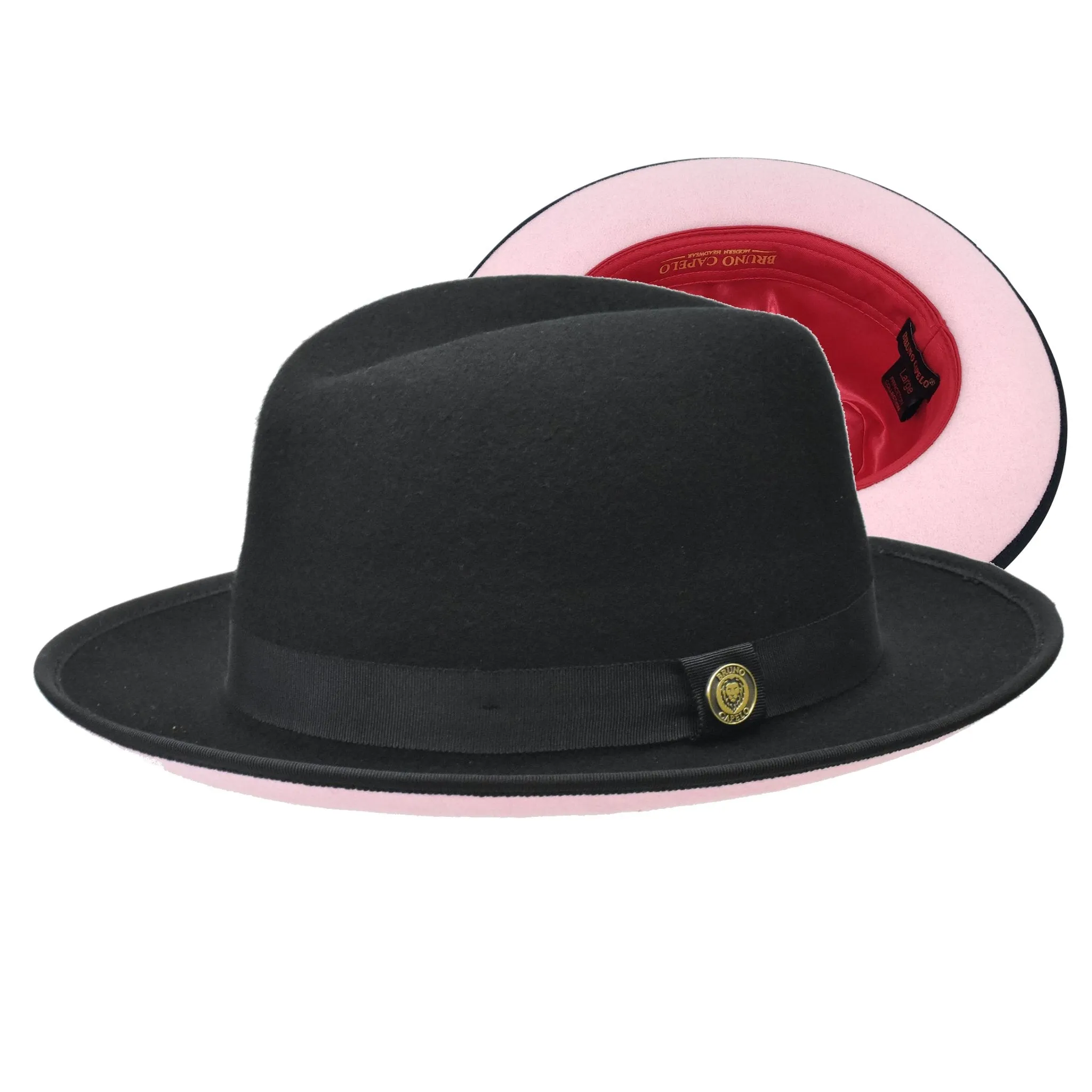 Bruno Capelo Princeton Color Bottom Center Dent Wool Fedora Accessories_Bruno Capelo_Hats