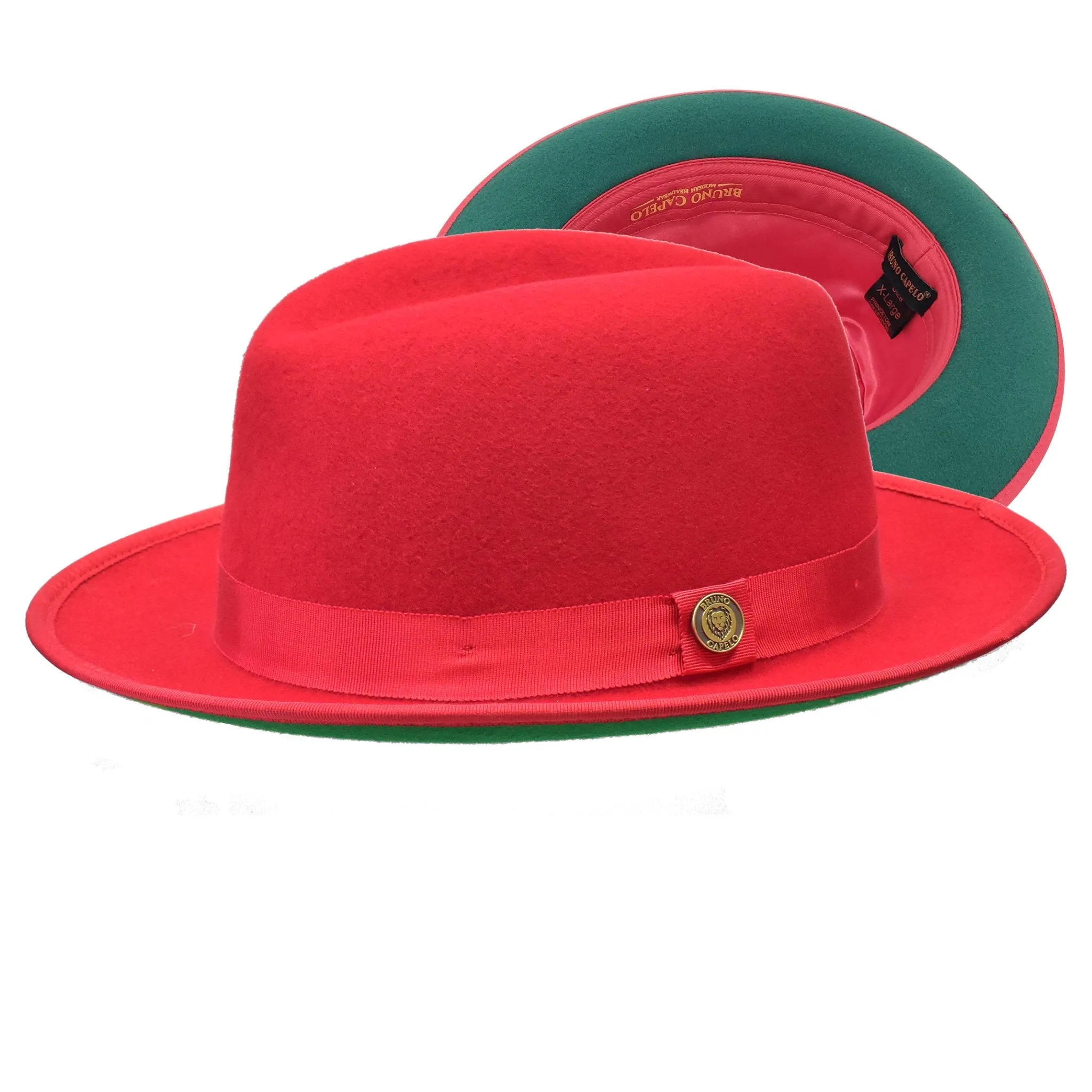 Bruno Capelo Princeton Color Bottom Center Dent Wool Fedora Accessories_Bruno Capelo_Hats