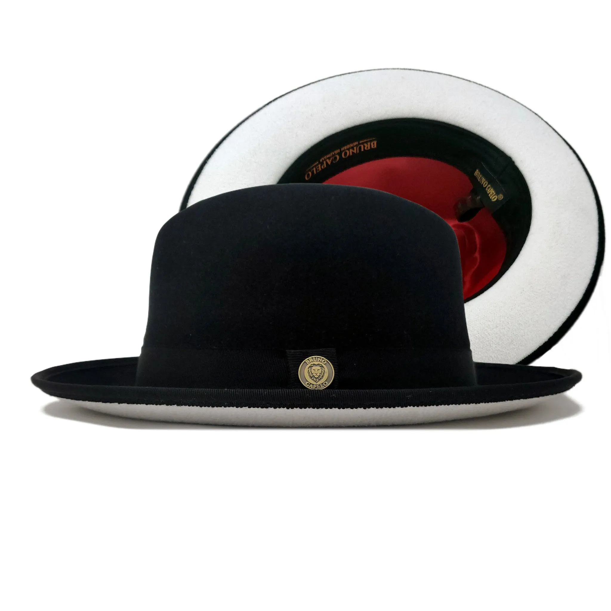 Bruno Capelo Princeton White Bottom Center Dent Wool Fedora Accessories_Bruno Capelo_Hats