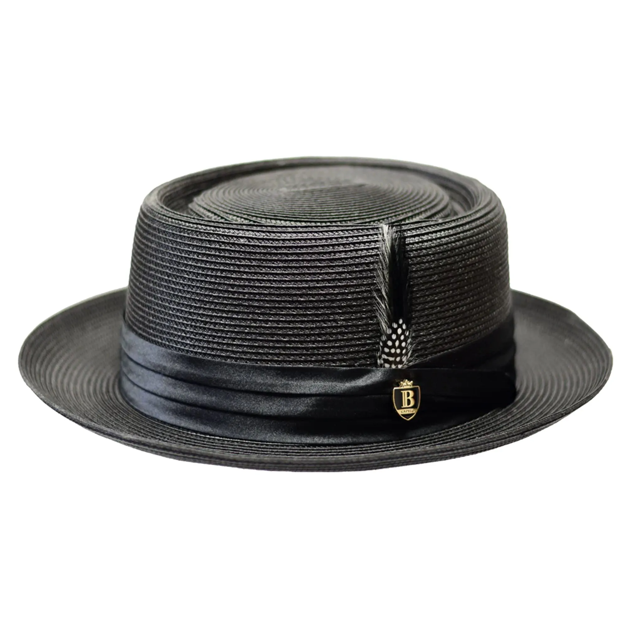 Bruno Capelo Rafaele Straw Pork Pie Accessories_Bruno Capelo_Hats