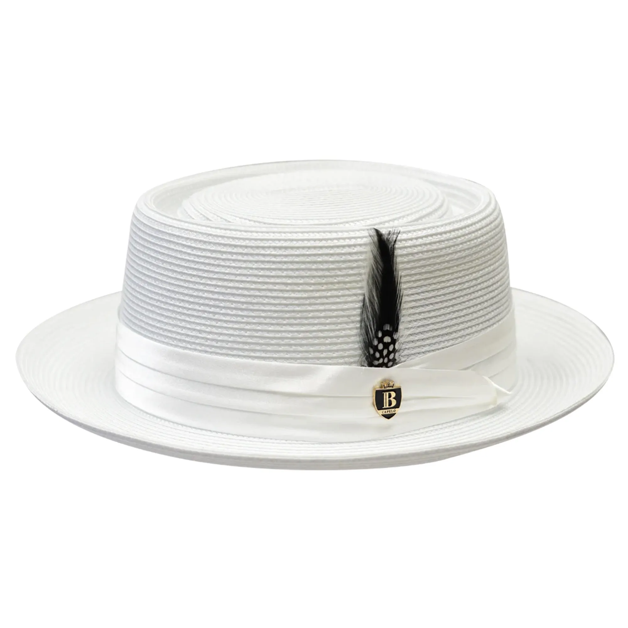 Bruno Capelo Rafaele Straw Pork Pie Accessories_Bruno Capelo_Hats