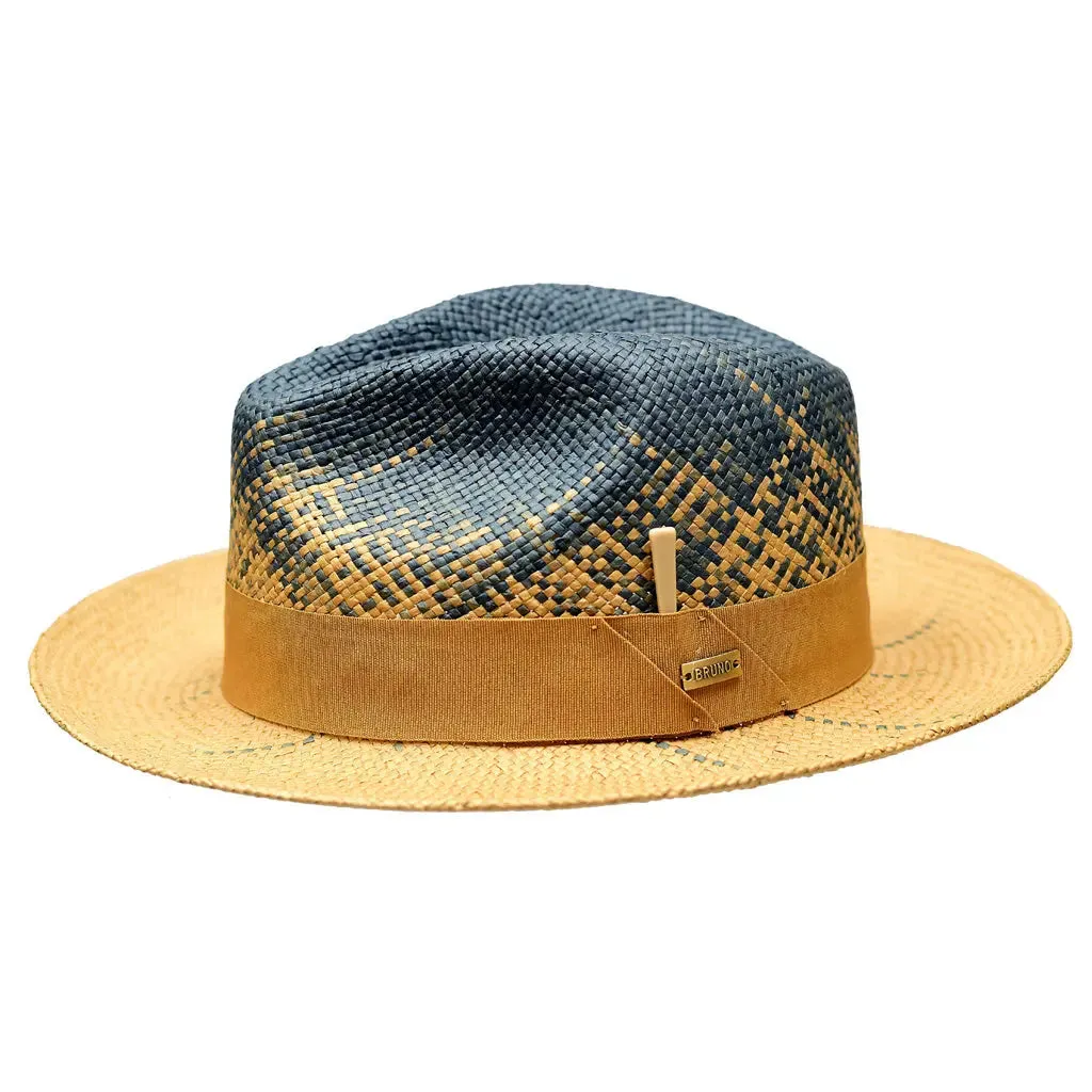 Bruno Capelo Rafi Hand-Dyed Straw Fedora Accessories_Bruno Capelo_Hats