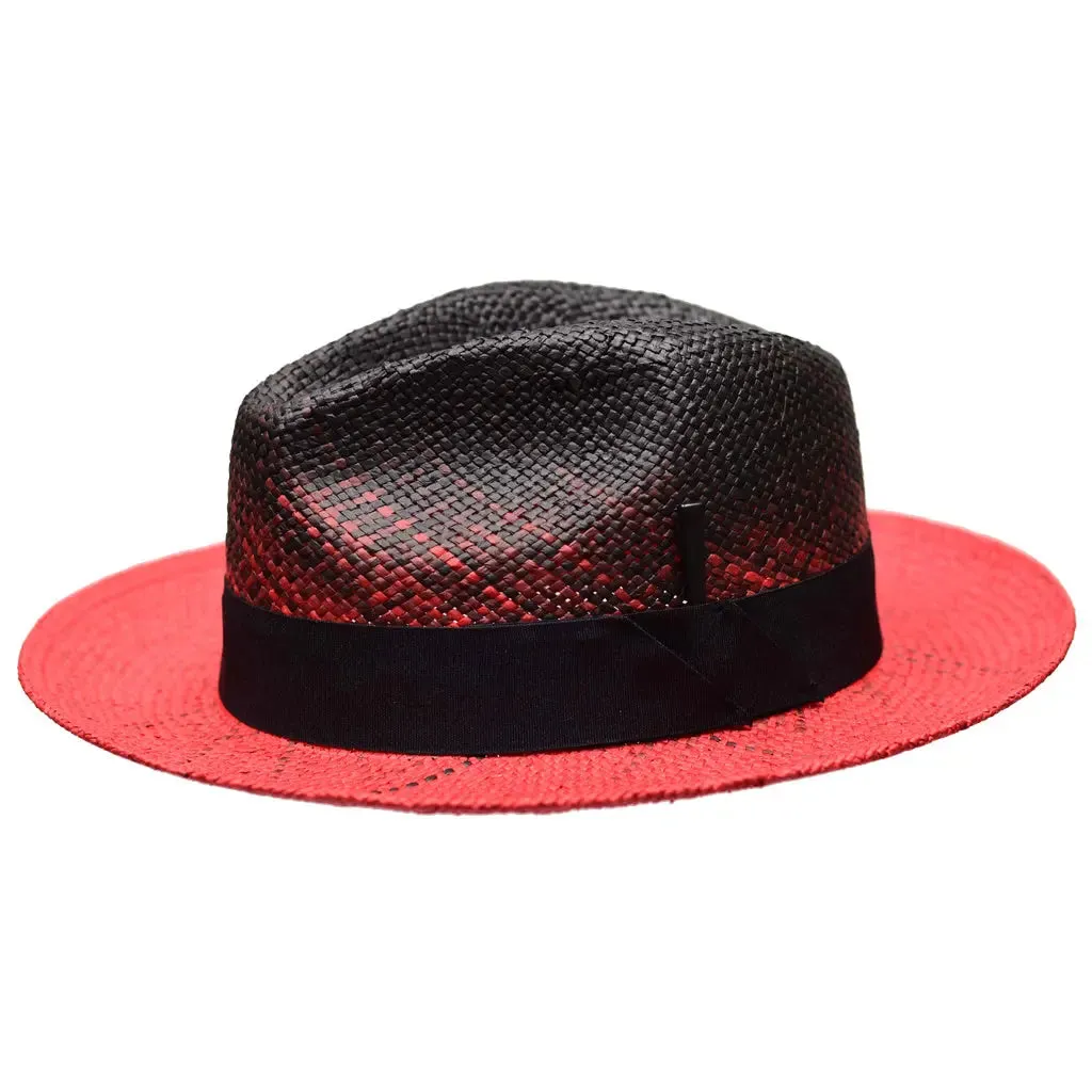 Bruno Capelo Rafi Hand-Dyed Straw Fedora Accessories_Bruno Capelo_Hats