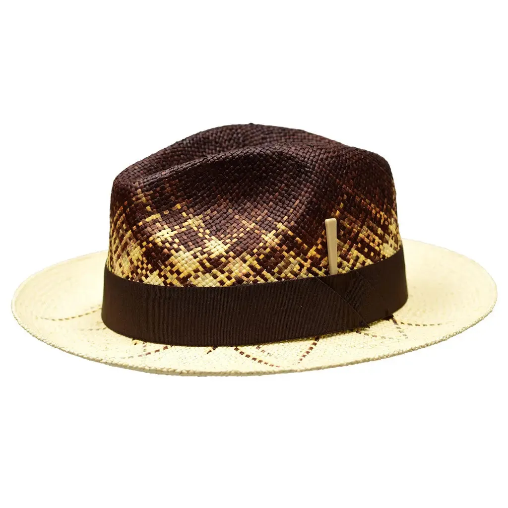 Bruno Capelo Rafi Hand-Dyed Straw Fedora Accessories_Bruno Capelo_Hats