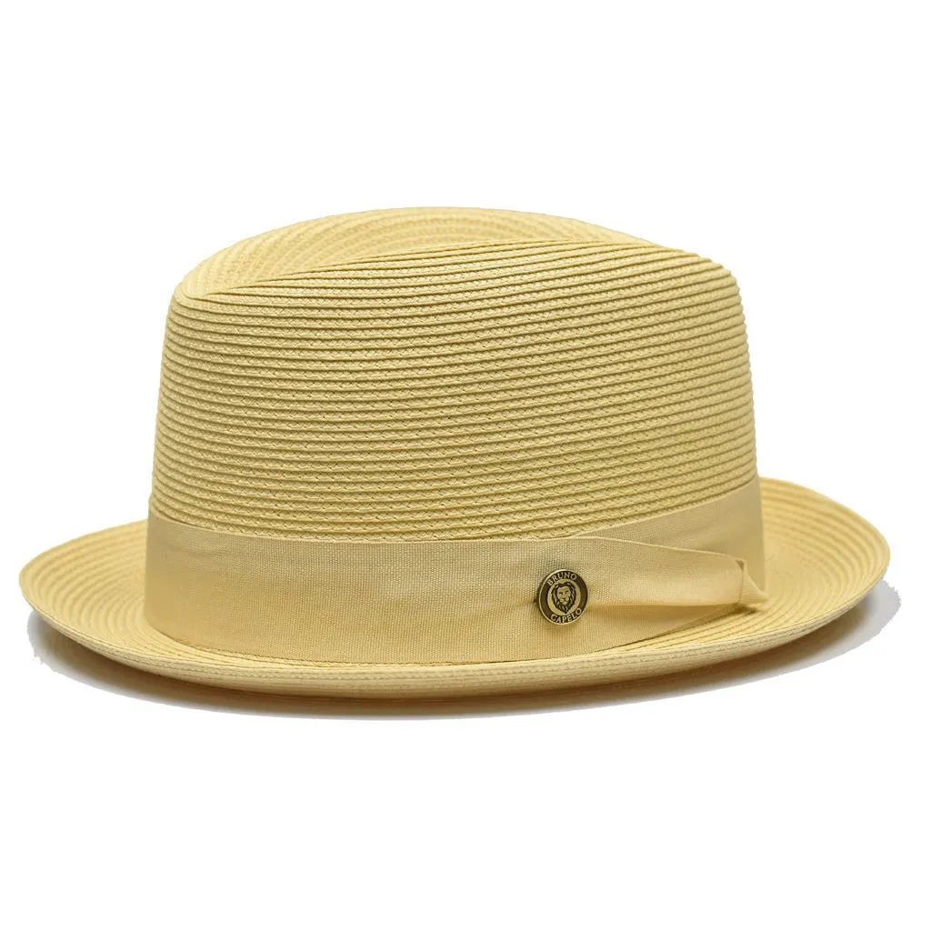 Bruno Capelo Romeo Center Dent Straw Trilby Hat Accessories_Bruno Capelo_Hats