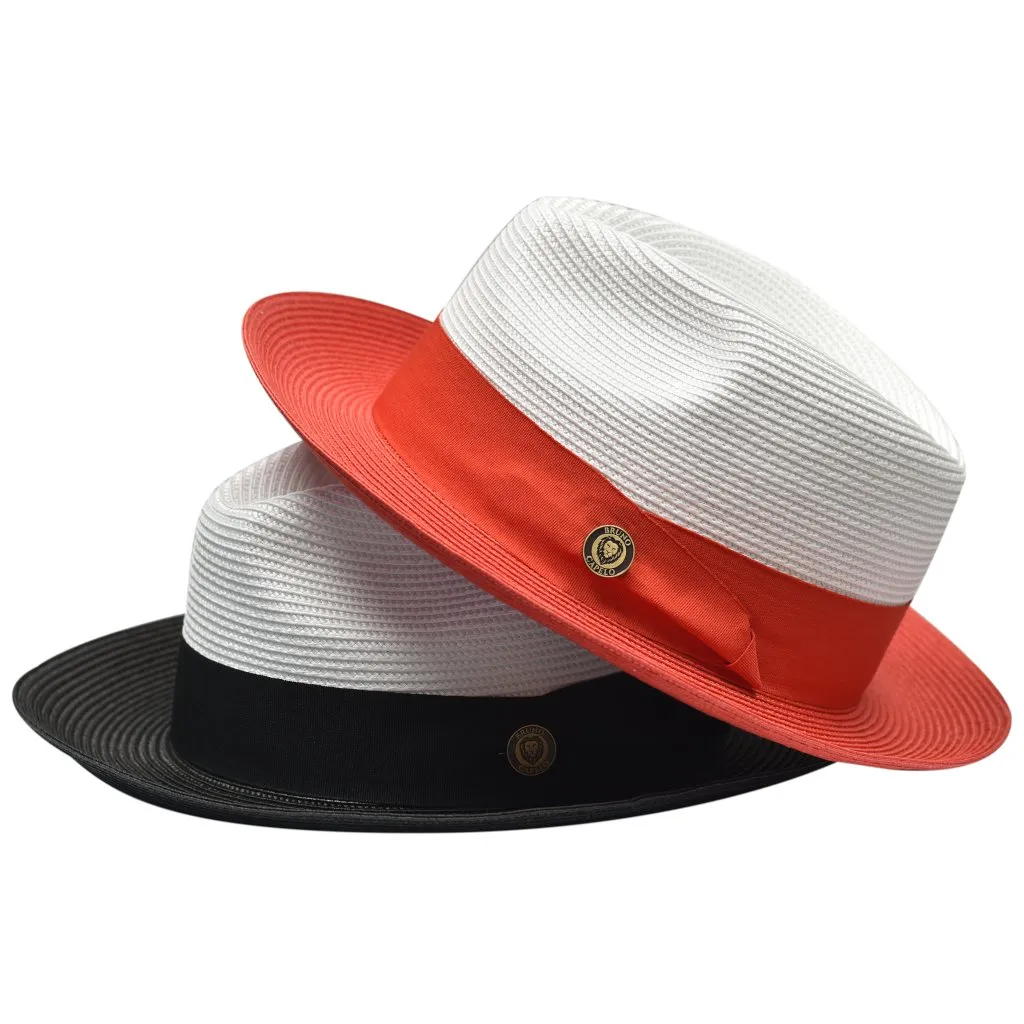 Bruno Capelo Salvatore Pinch Front Straw Fedora Accessories_Bruno Capelo_Hats