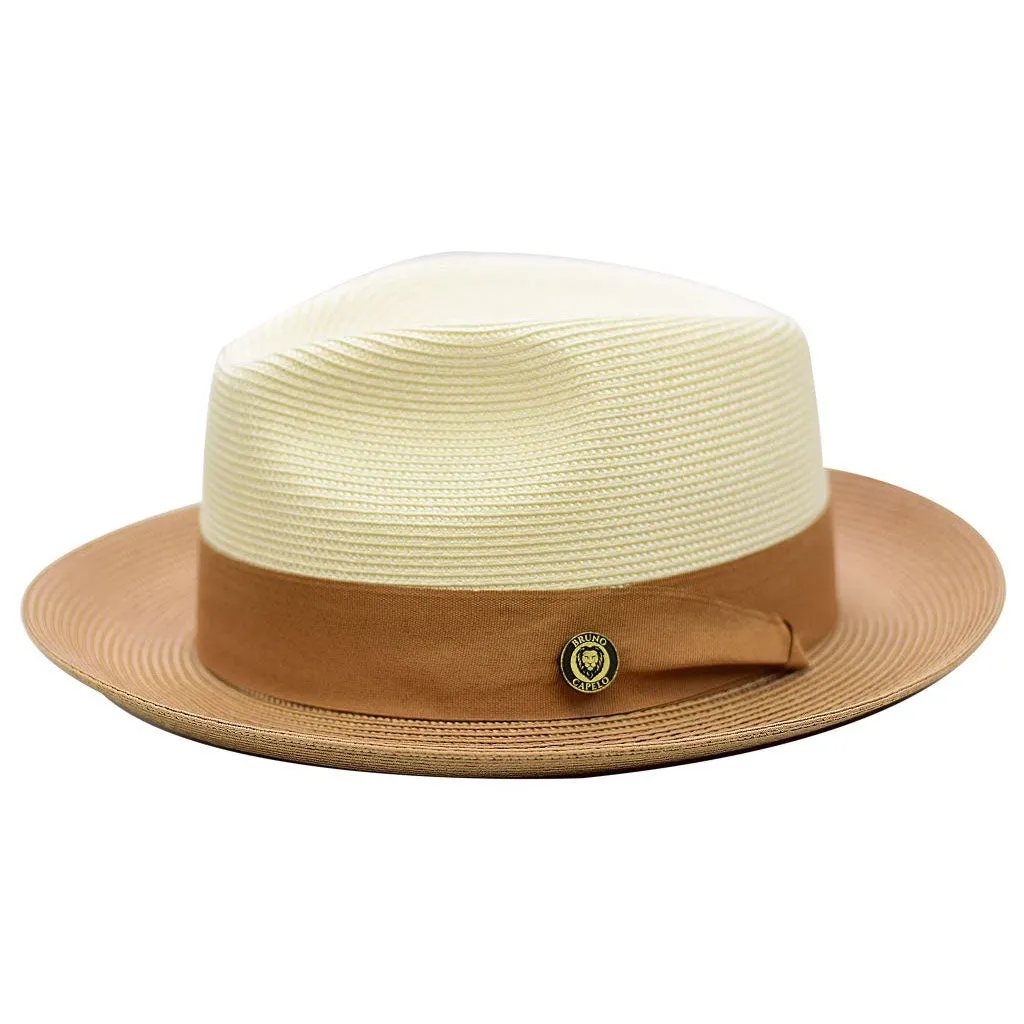 Bruno Capelo Salvatore Pinch Front Straw Fedora Accessories_Bruno Capelo_Hats