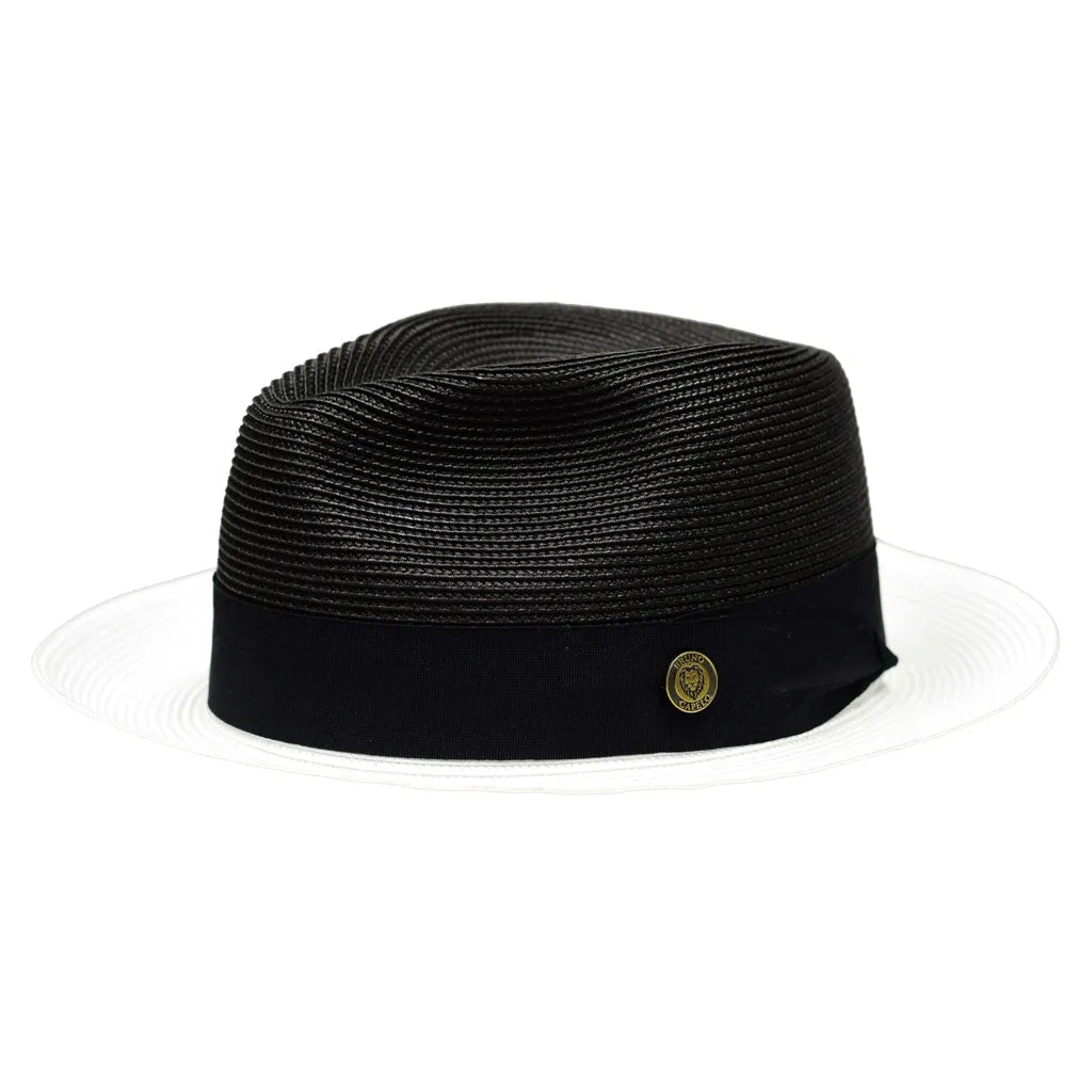 Bruno Capelo Salvatore Pinch Front Straw Fedora Accessories_Bruno Capelo_Hats