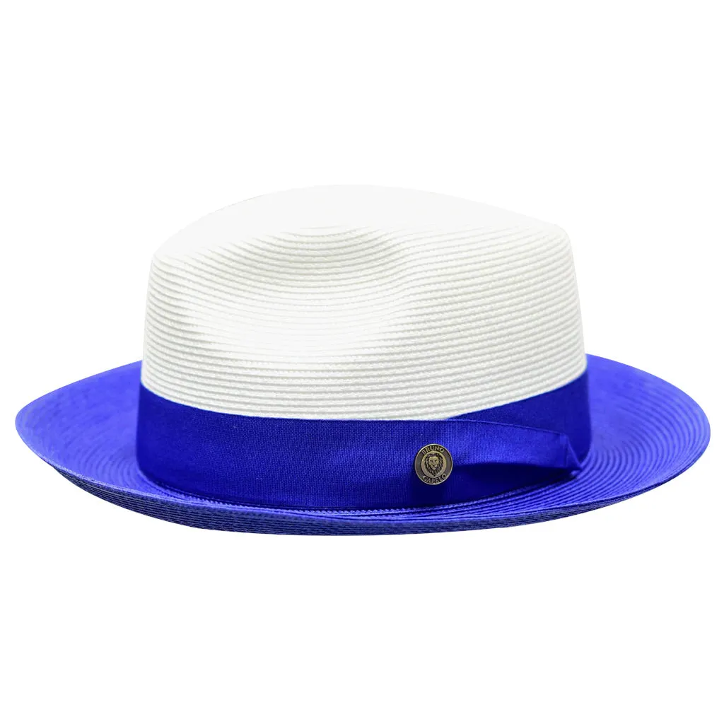 Bruno Capelo Salvatore Pinch Front Straw Fedora Accessories_Bruno Capelo_Hats