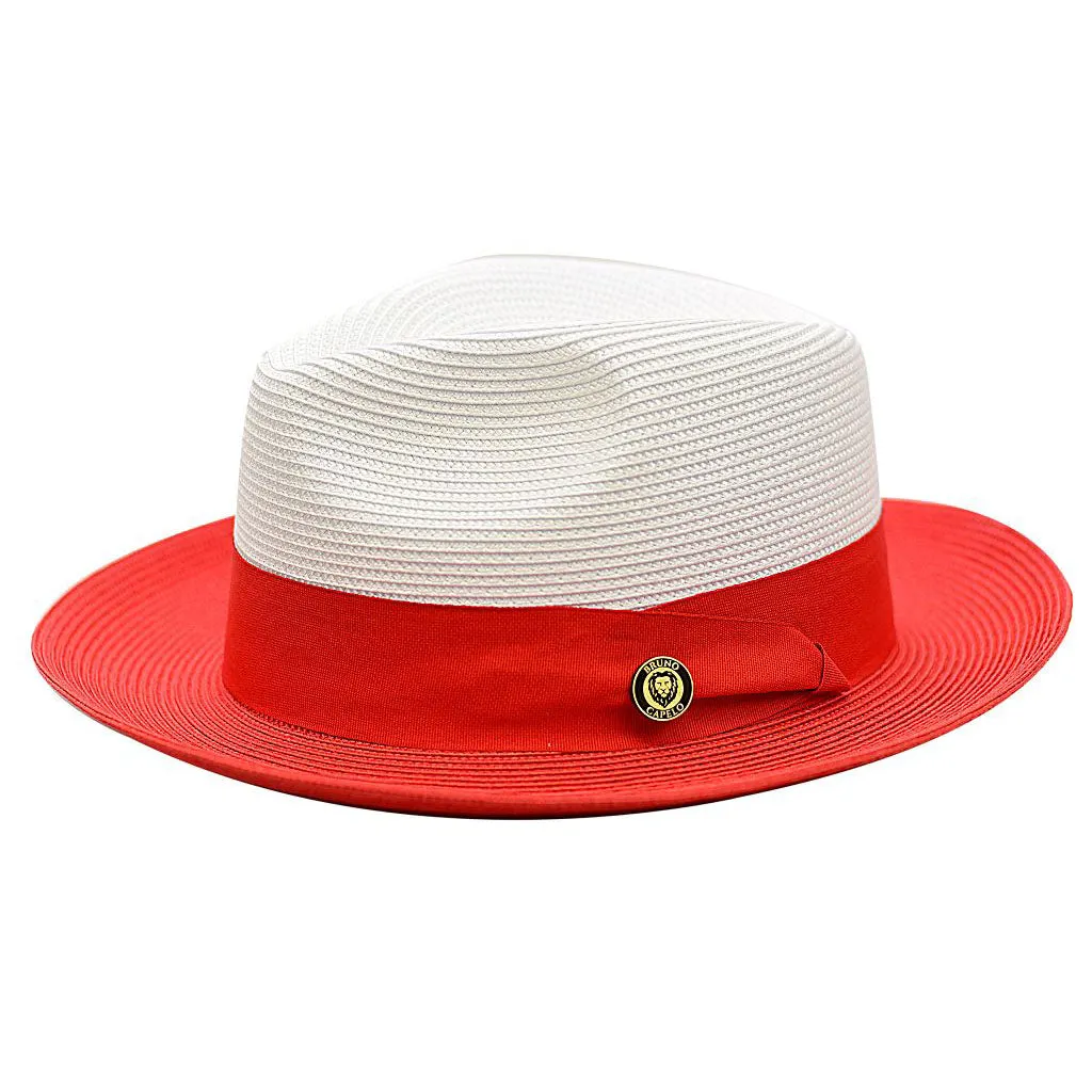 Bruno Capelo Salvatore Pinch Front Straw Fedora Accessories_Bruno Capelo_Hats