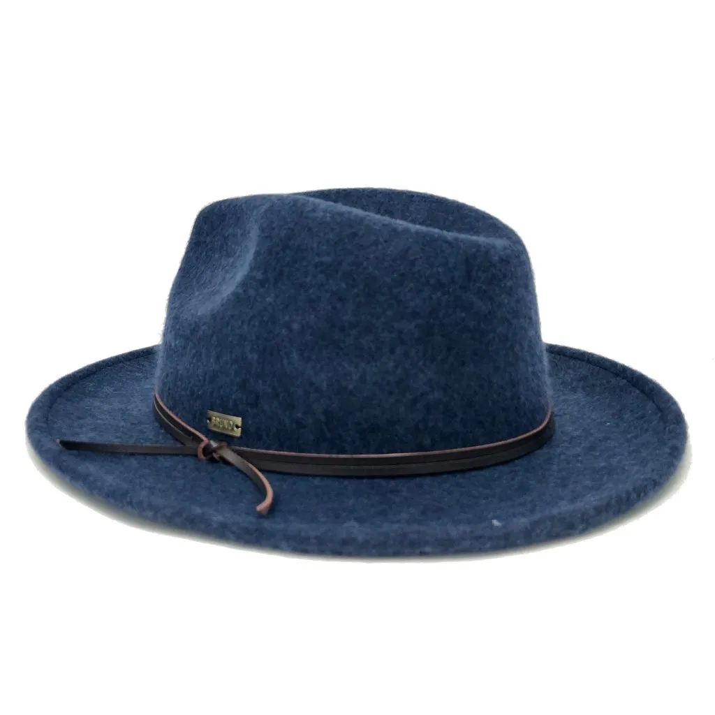 Bruno Capelo Tarik Flat Brim Wool Fedora Accessories_Bruno Capelo_Hats