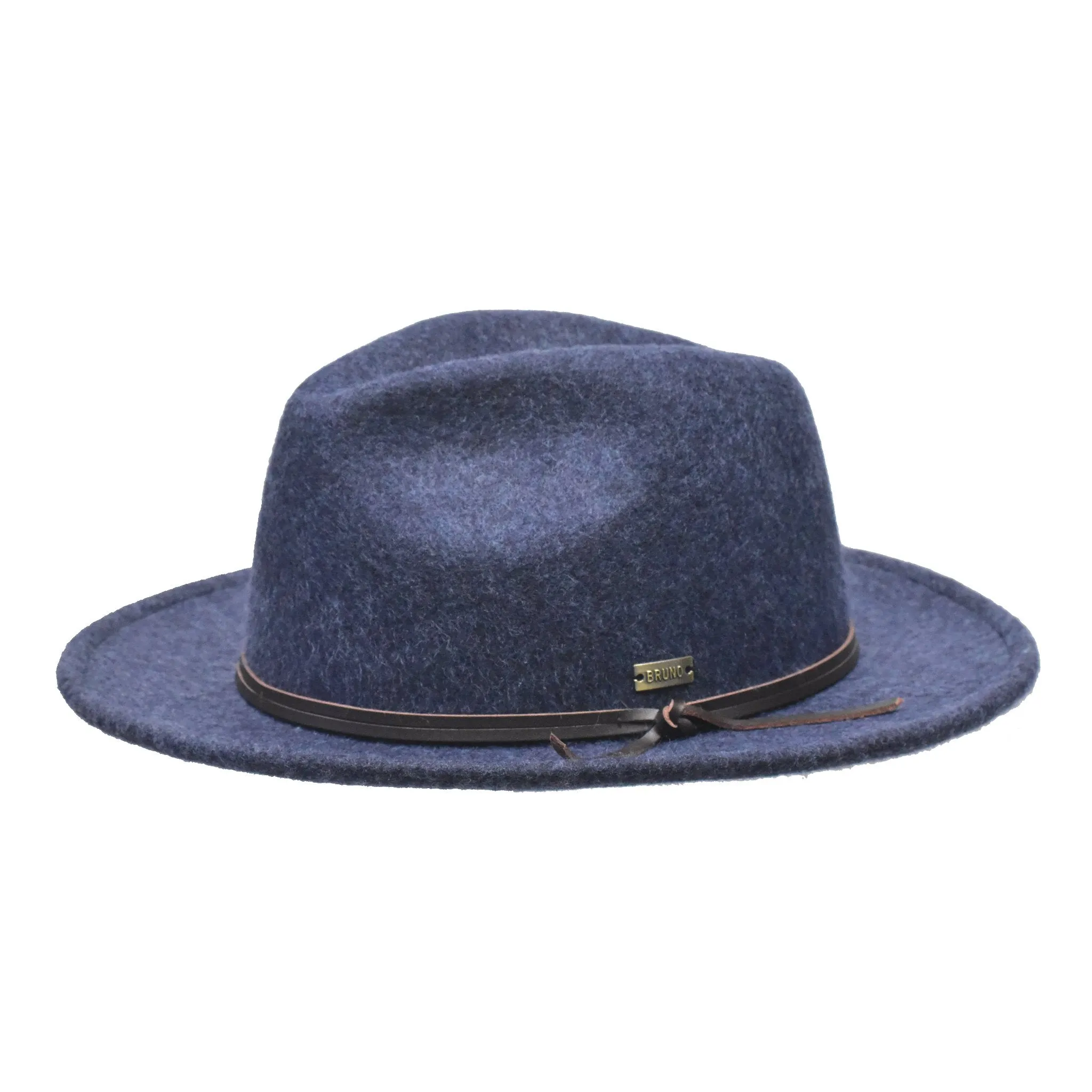 Bruno Capelo Tarik Flat Brim Wool Fedora Accessories_Bruno Capelo_Hats