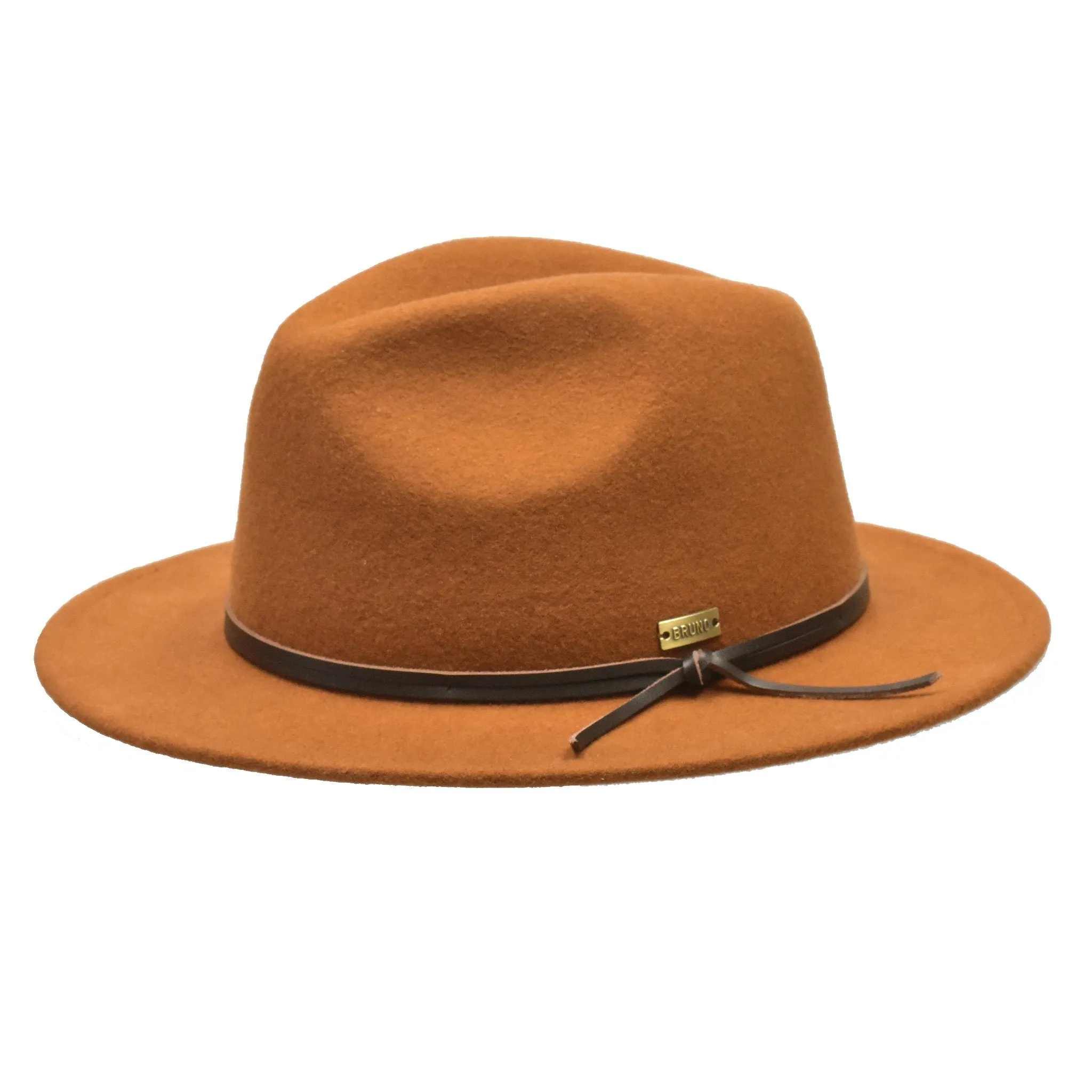 Bruno Capelo Tarik Flat Brim Wool Fedora Accessories_Bruno Capelo_Hats