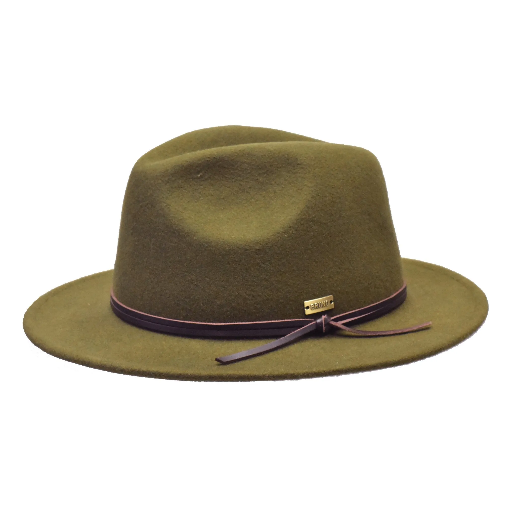 Bruno Capelo Tarik Flat Brim Wool Fedora Accessories_Bruno Capelo_Hats