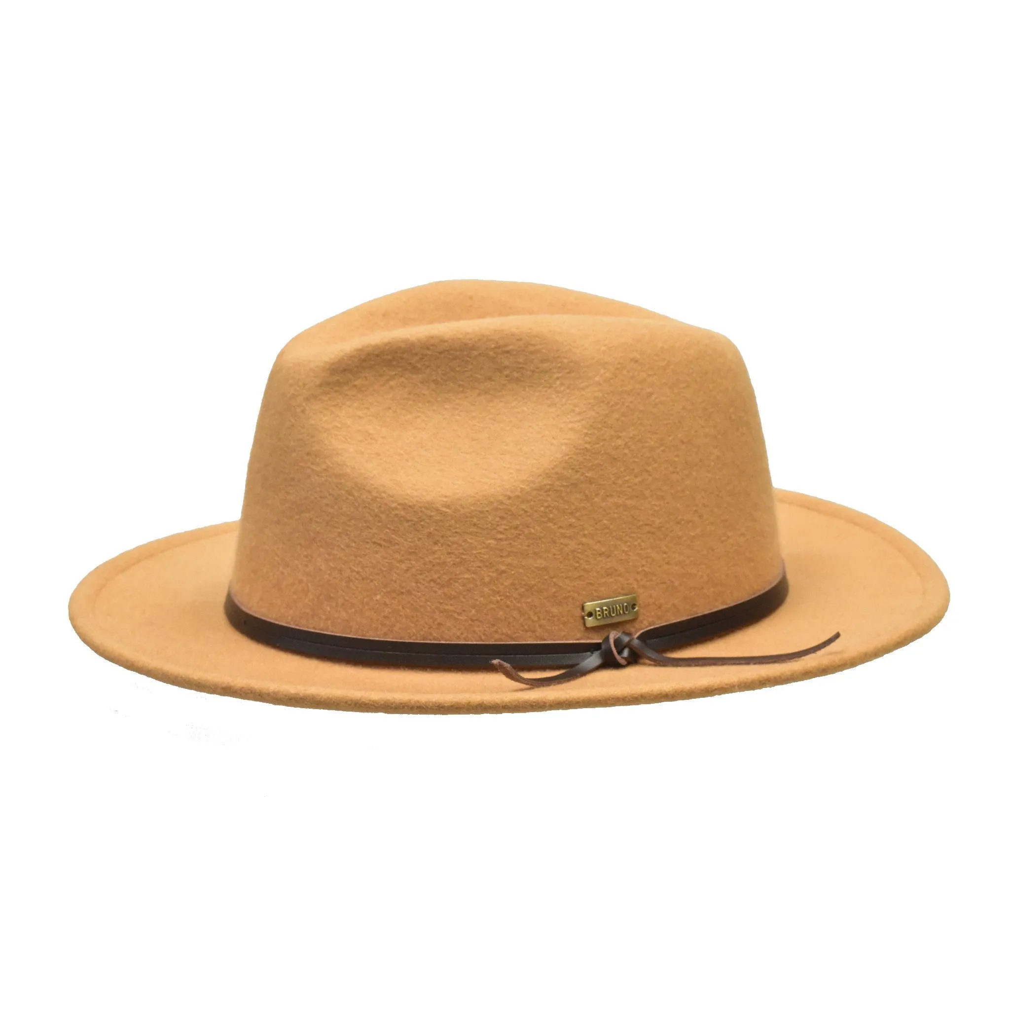Bruno Capelo Tarik Flat Brim Wool Fedora Accessories_Bruno Capelo_Hats