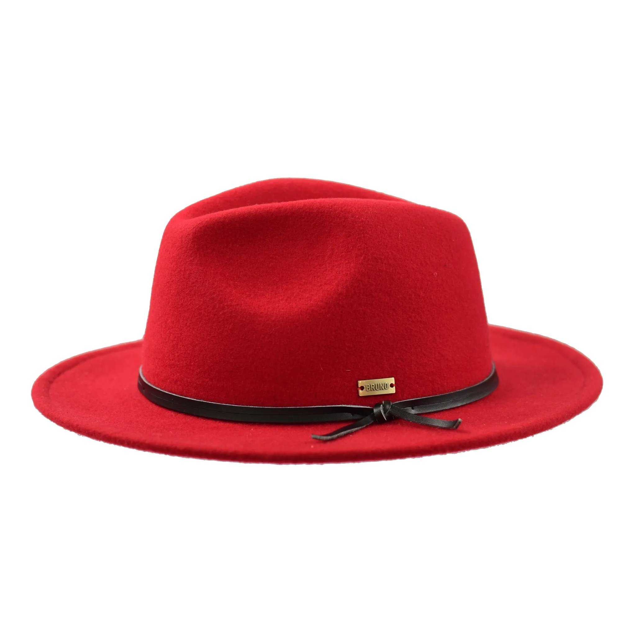 Bruno Capelo Tarik Flat Brim Wool Fedora Accessories_Bruno Capelo_Hats