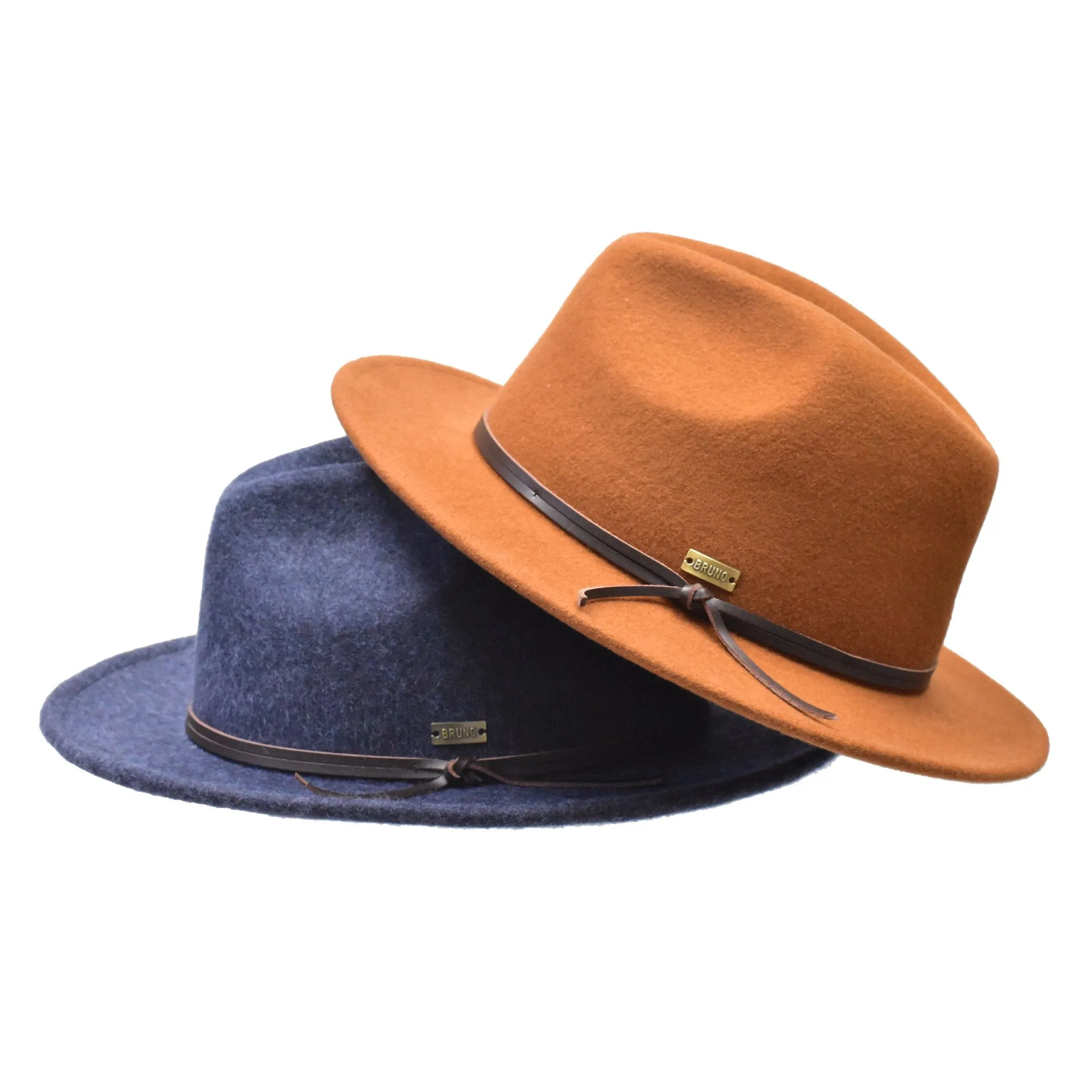 Bruno Capelo Tarik Flat Brim Wool Fedora Accessories_Bruno Capelo_Hats