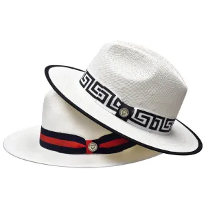 Bruno Capelo Valentino Wide Brim Pinch Front Straw Fedora Accessories_Bruno Capelo_Hats