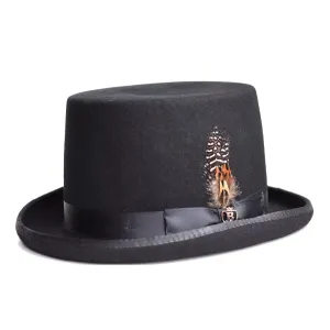 Bruno Capelo Wool Felt Top Hat Mid-Crown Height Accessories_Bruno Capelo_Hats