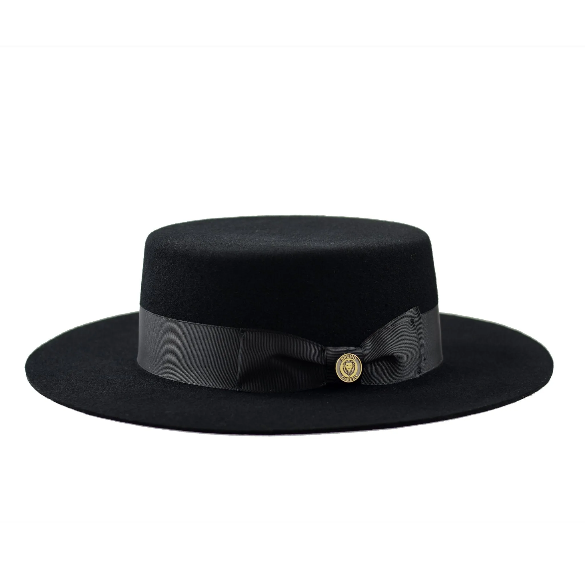 Bruno Capelo Zayden Wide Brim Wool Boater (Gaucho) Accessories_Bruno Capelo_Hats