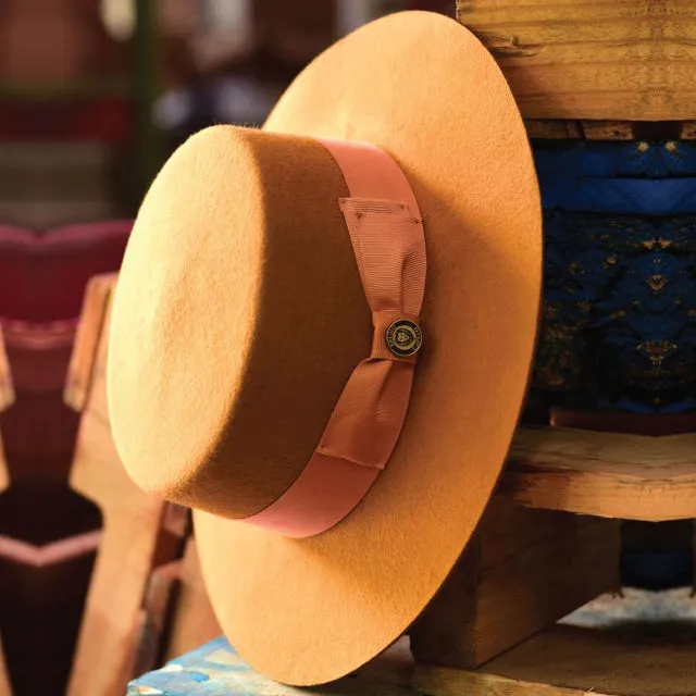 Bruno Capelo Zayden Wide Brim Wool Boater (Gaucho) Accessories_Bruno Capelo_Hats
