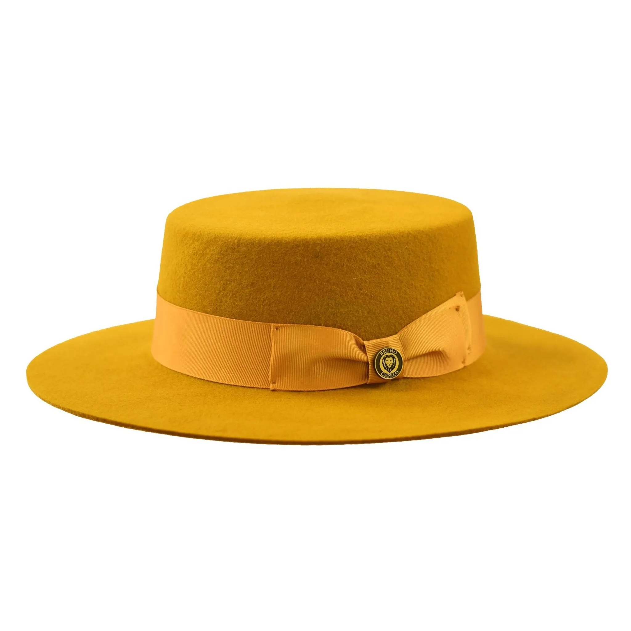 Bruno Capelo Zayden Wide Brim Wool Boater (Gaucho) Accessories_Bruno Capelo_Hats