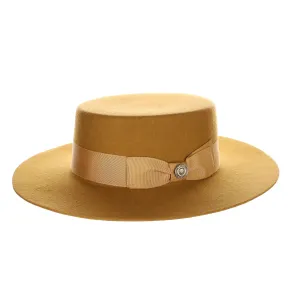 Bruno Capelo Zayden Wide Brim Wool Boater (Gaucho) Accessories_Bruno Capelo_Hats