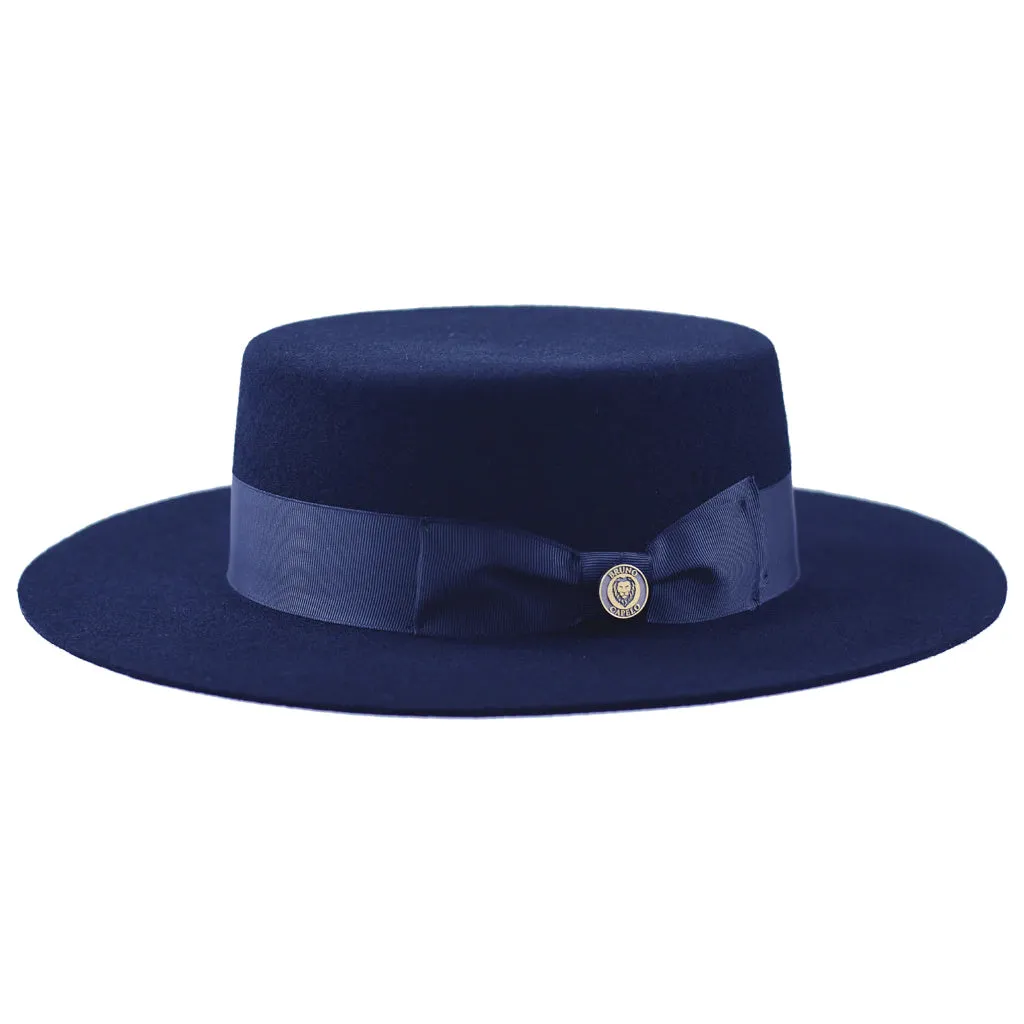 Bruno Capelo Zayden Wide Brim Wool Boater (Gaucho) Accessories_Bruno Capelo_Hats