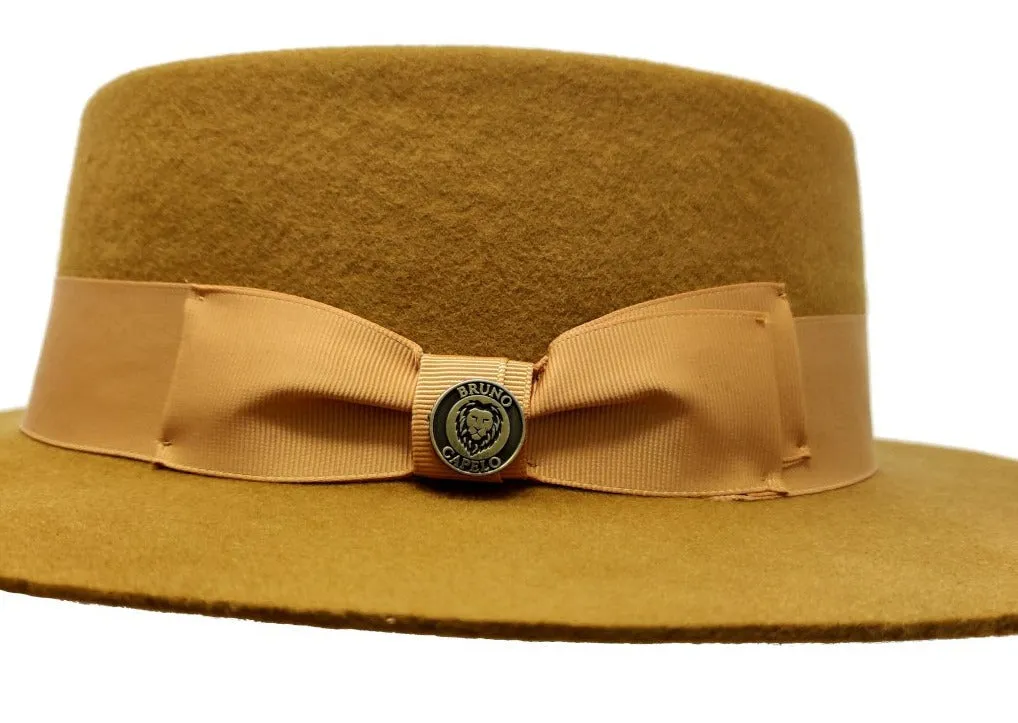 Bruno Capelo Zayden Wide Brim Wool Boater (Gaucho) Accessories_Bruno Capelo_Hats