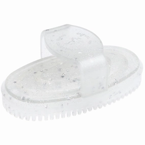 Cheval Roi Brush White rainbow glitter