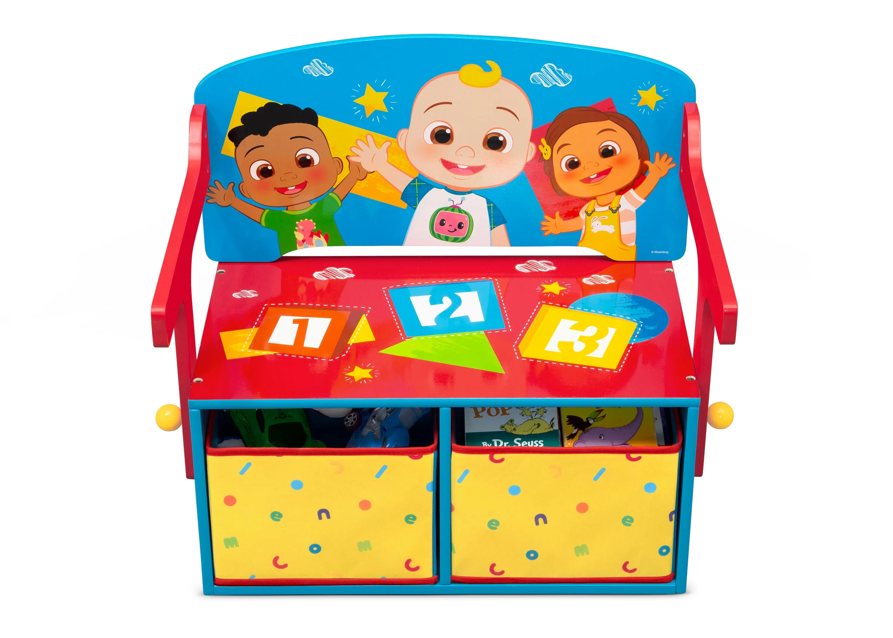 CoComelon 2-in-1 Activity Bench and Desk Babykids_Delta Children_Toy Storage & Bookshelves