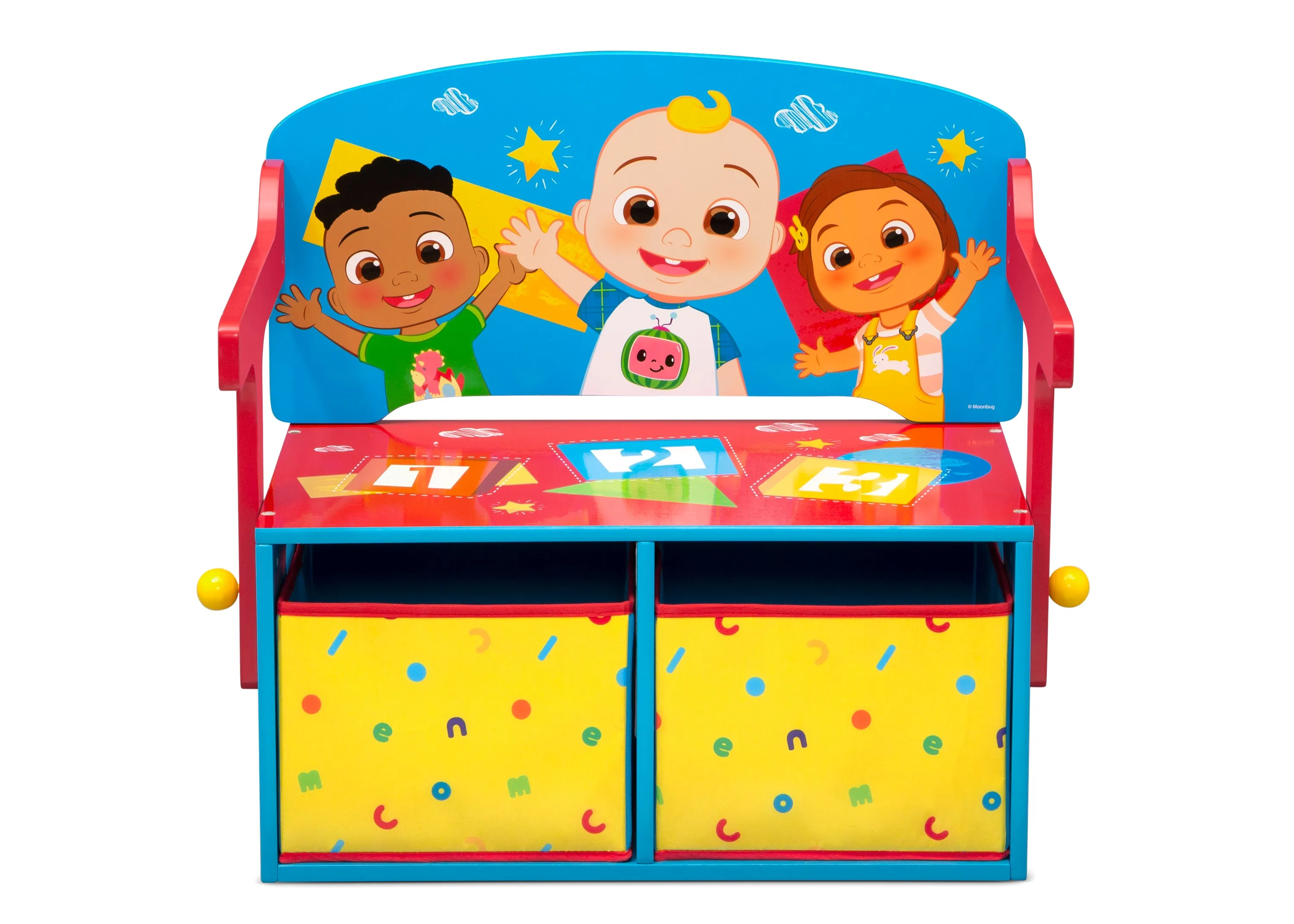 CoComelon 2-in-1 Activity Bench and Desk Babykids_Delta Children_Toy Storage & Bookshelves