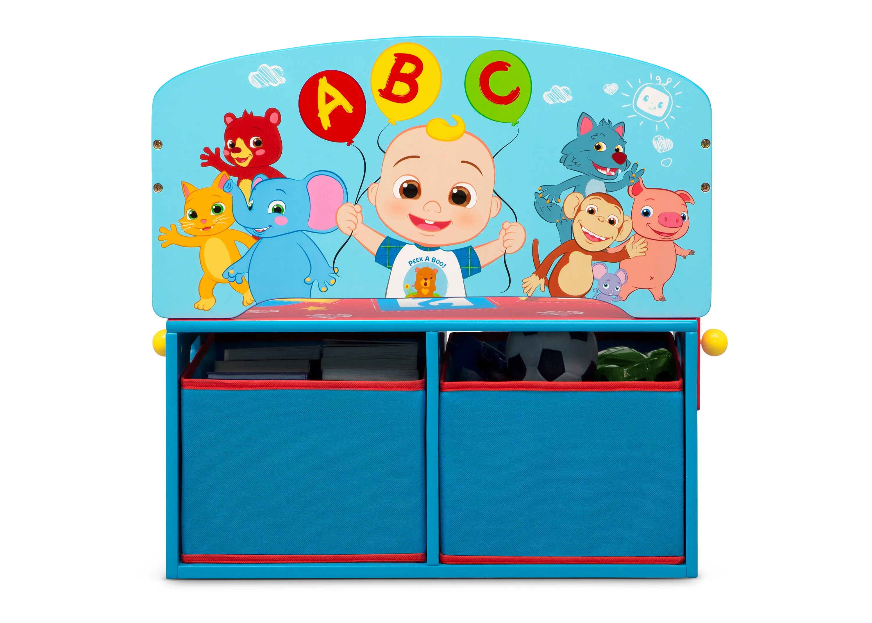 CoComelon 2-in-1 Activity Bench and Desk Babykids_Delta Children_Toy Storage & Bookshelves